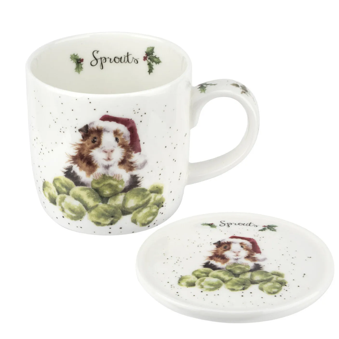 Sprouts Fine Bone China Mug & Coaster Set
