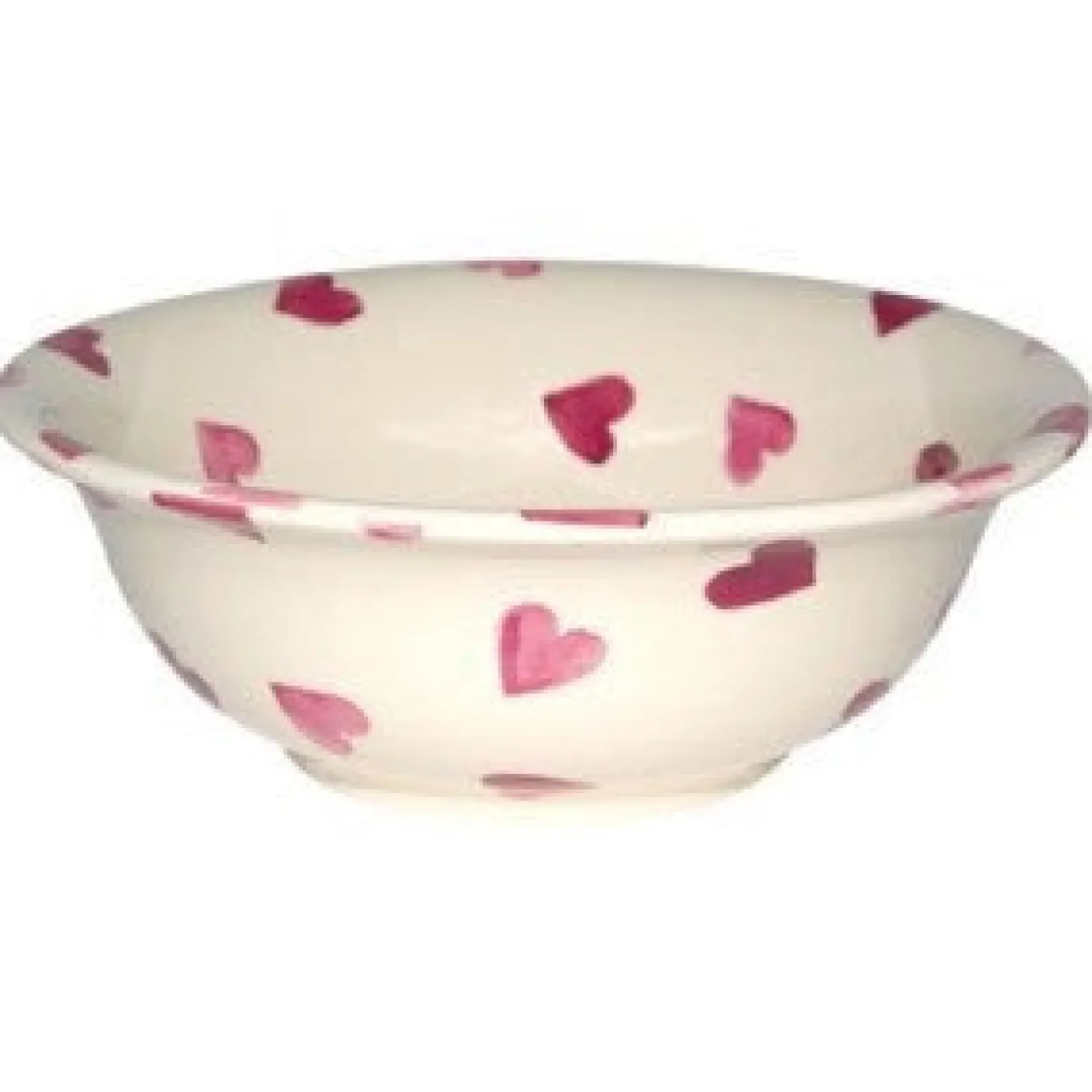Pink Hearts Cereal Bowl