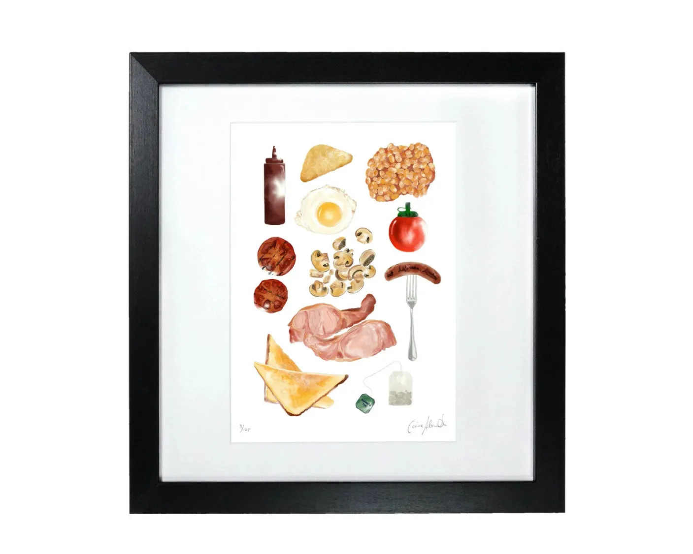 Full English Print by Corinne Alexander