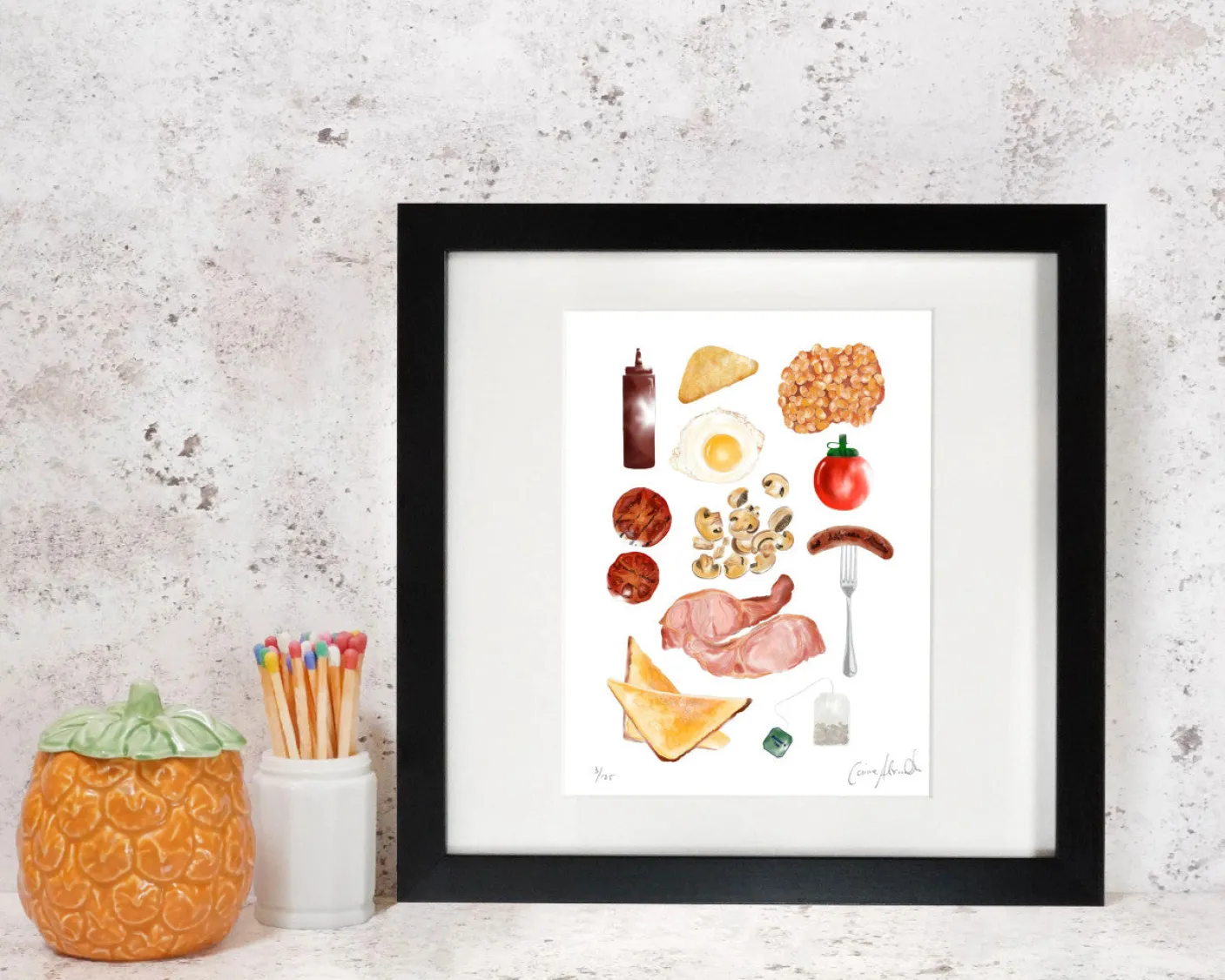 Full English Print by Corinne Alexander