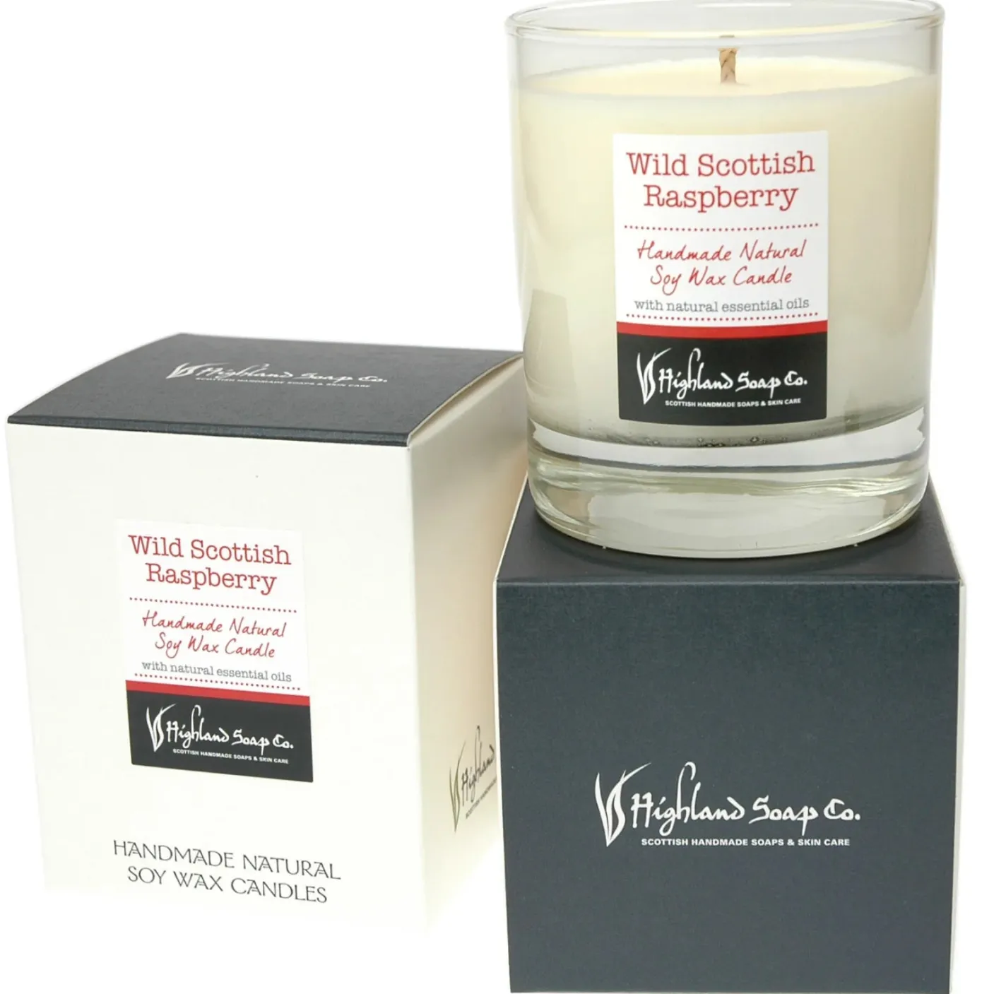 Wild Scottish Raspberry Natural Soy Wax Candle
