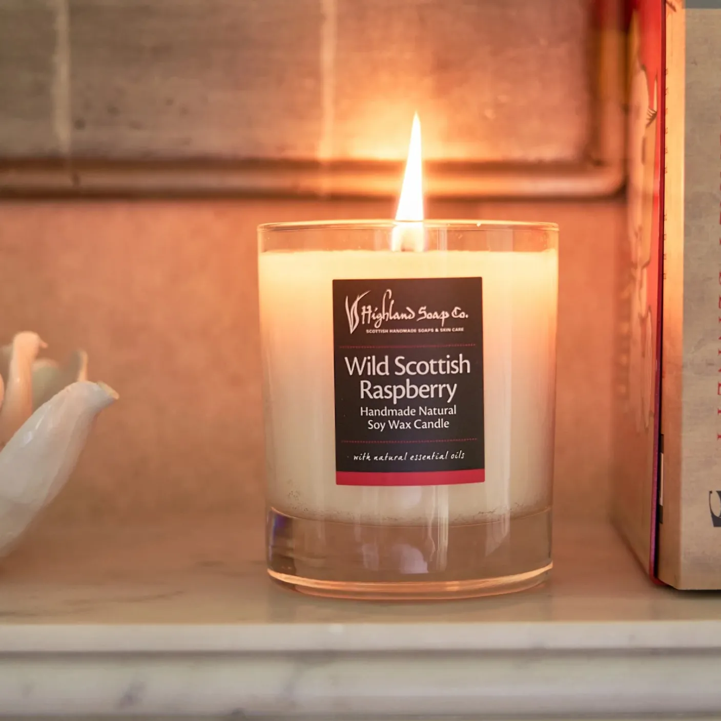 Wild Scottish Raspberry Natural Soy Wax Candle