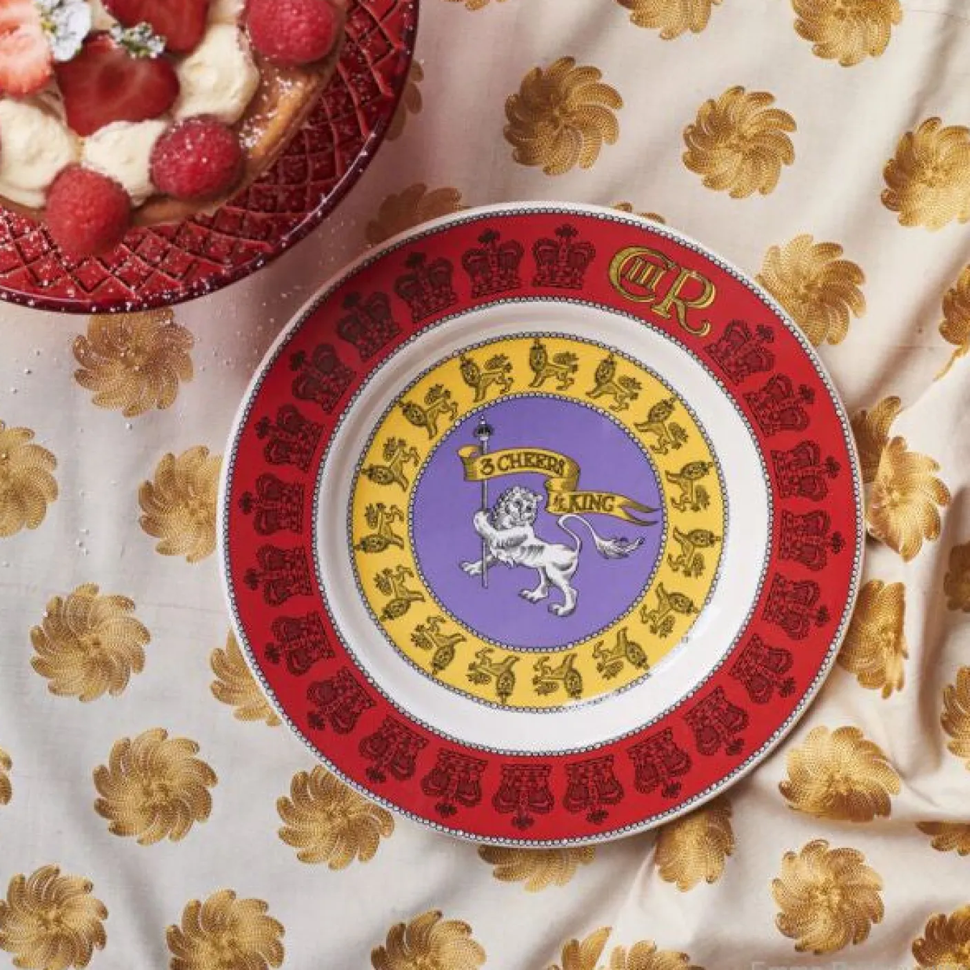 3 Cheers for King Charles III 8 1/2 Inch Plate