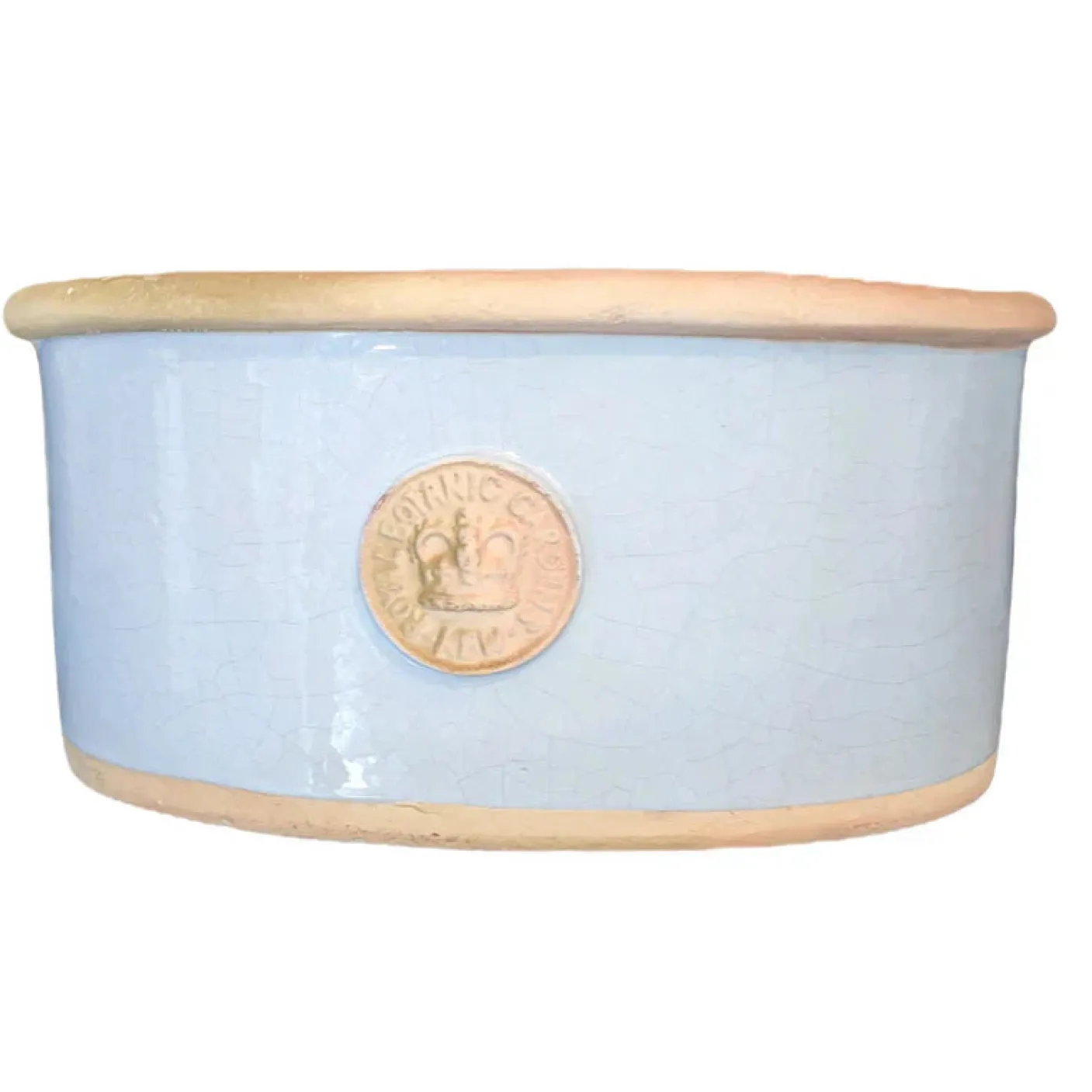 Kent Kew Gardens Duck Egg Blue Oval Planter--Small