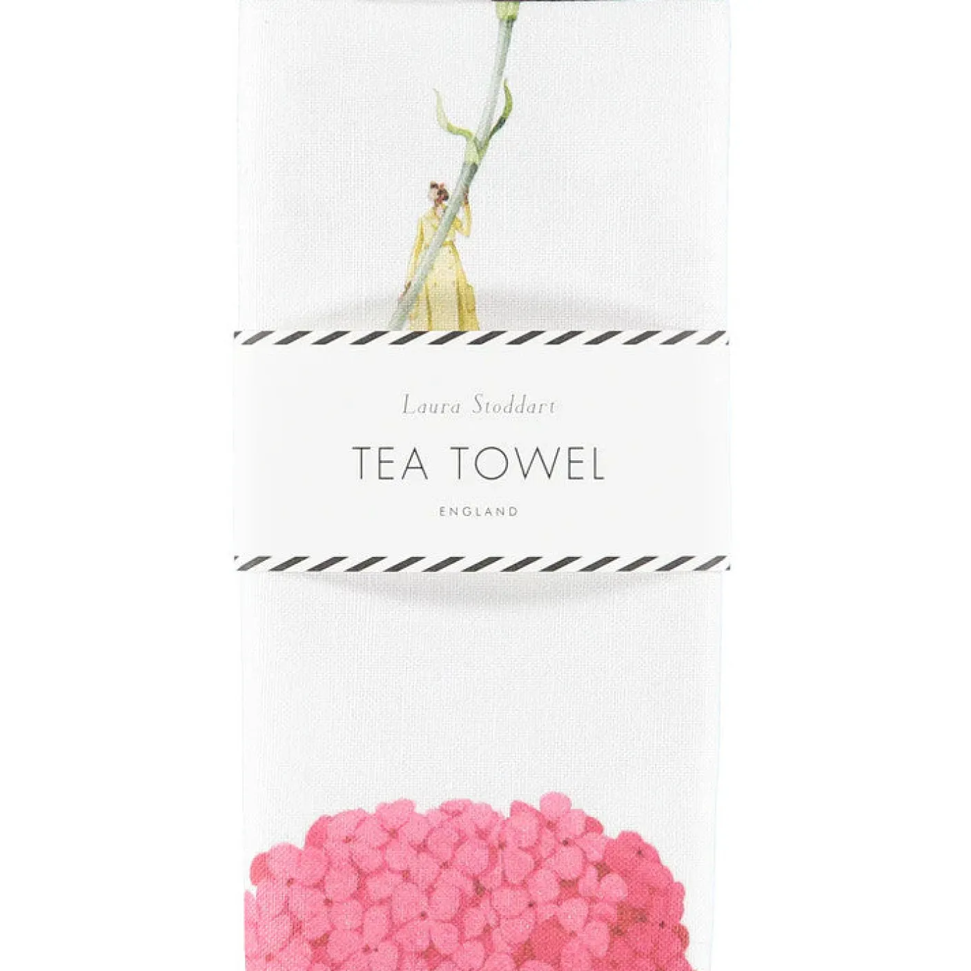 In Bloom Multi Flower Linen Union Tea Towel