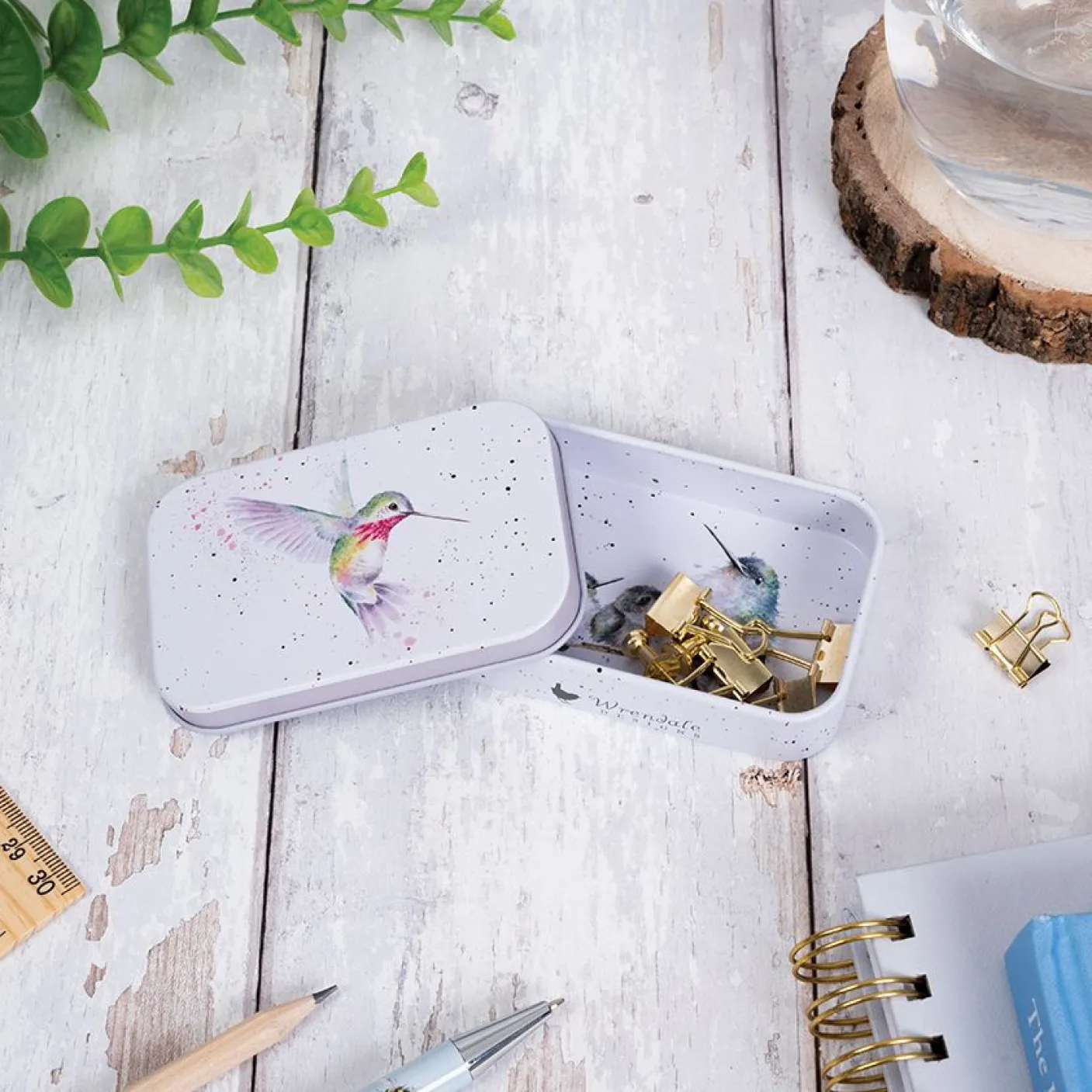 Wisteria Wishes Humming Bird Mini Tin
