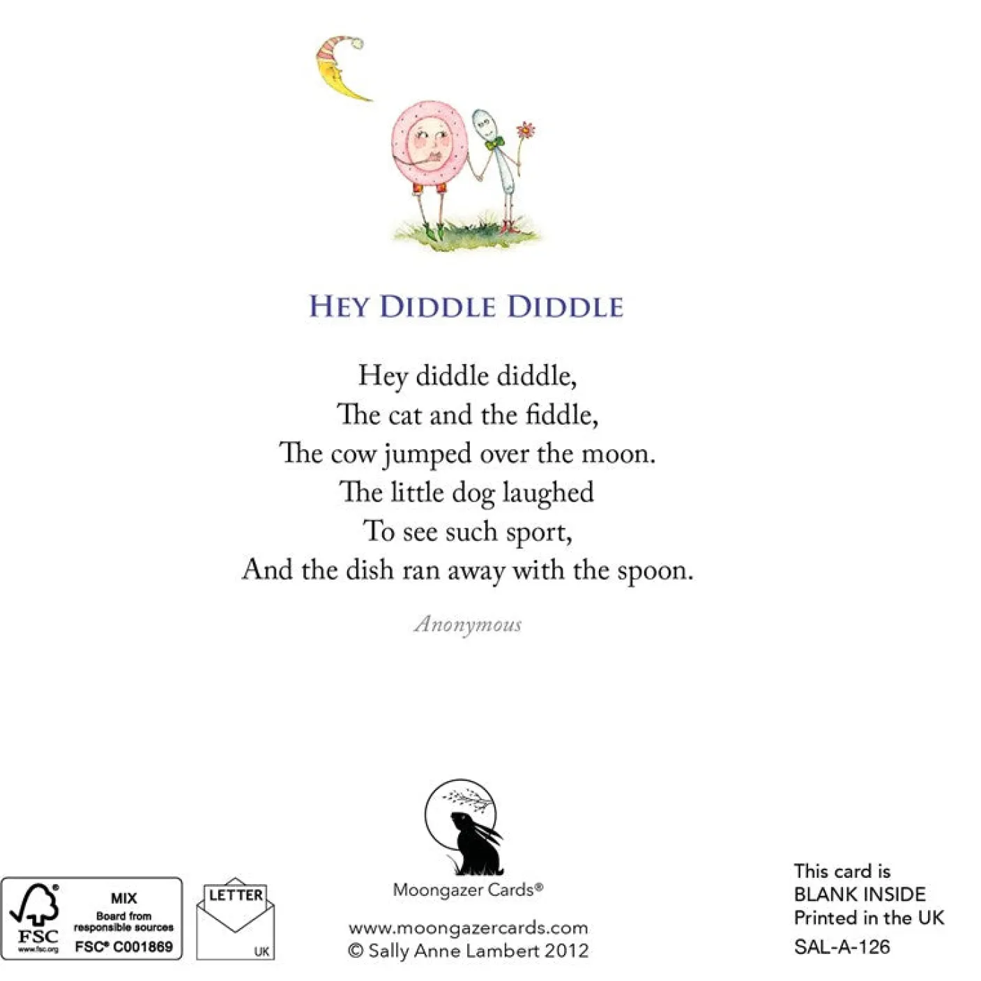 Hey Diddle Diddle Greeting Card