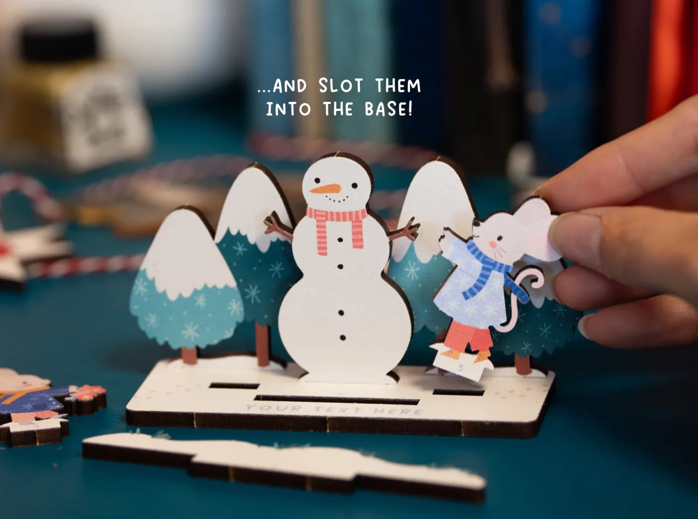 Christmas Mice & Snowman Pop Out Card