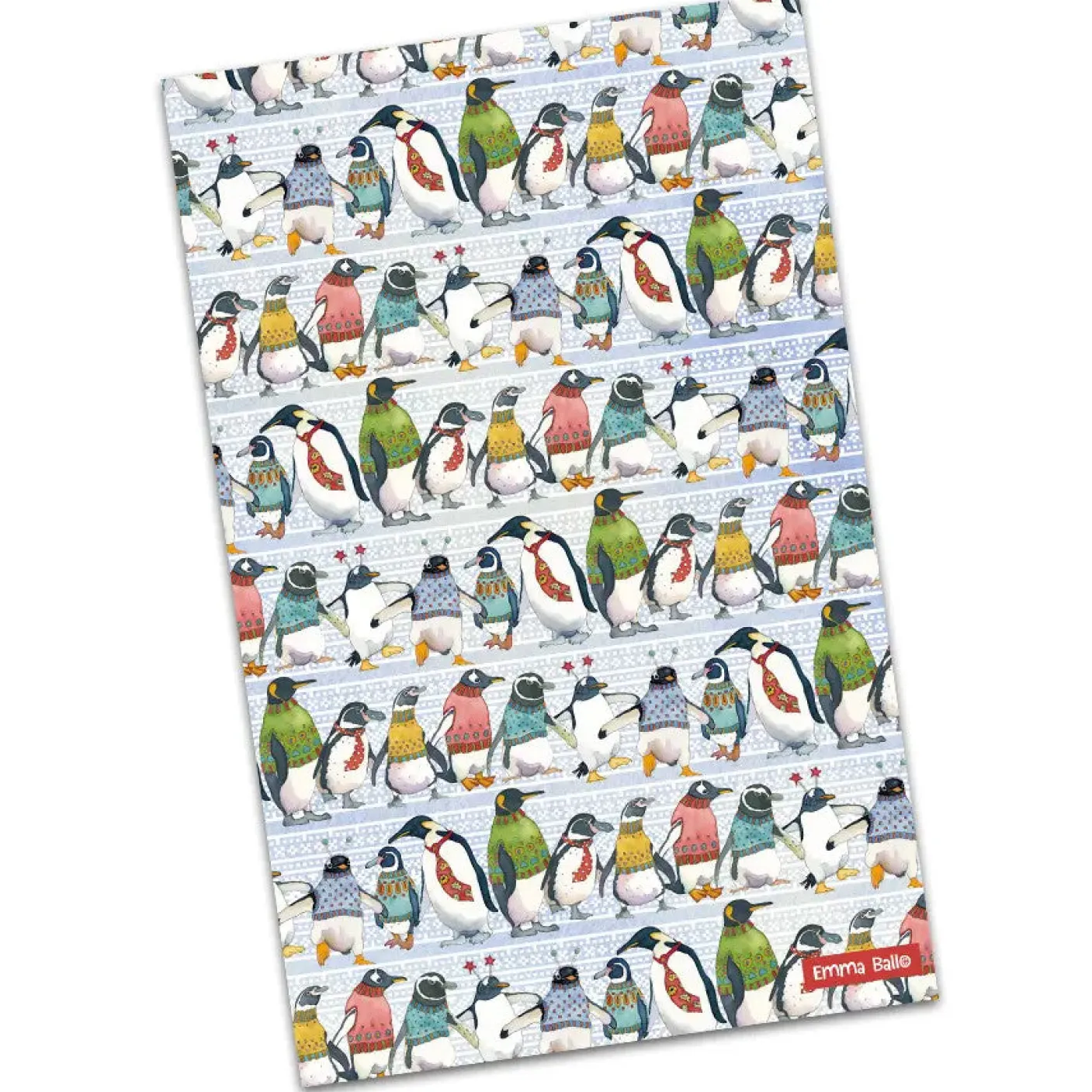 Penguins in Pullovers Tea Towel