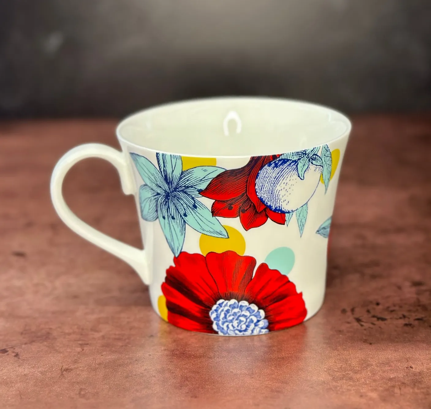 Arcadia Fruit Bone China Mug