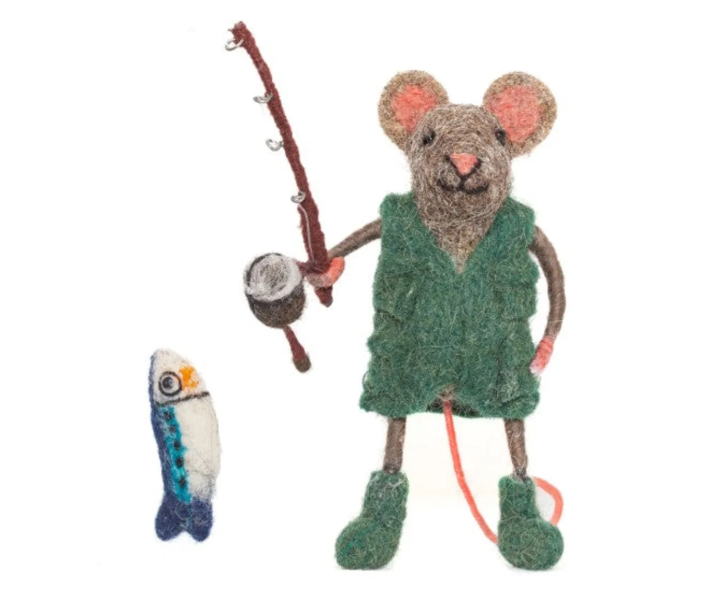 Fishing Felt Mouse