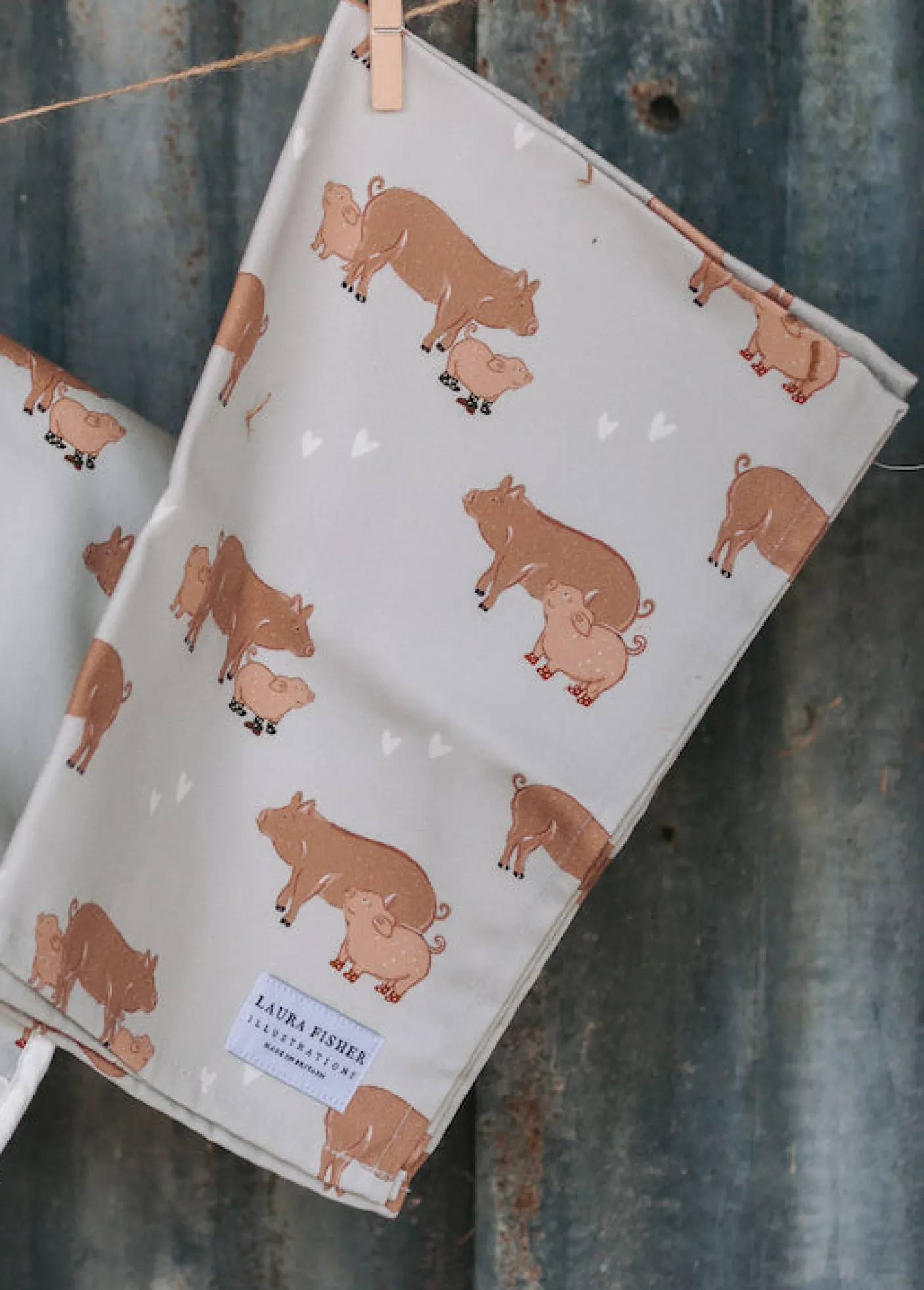 Perfect Pig Cotton Tea Towel