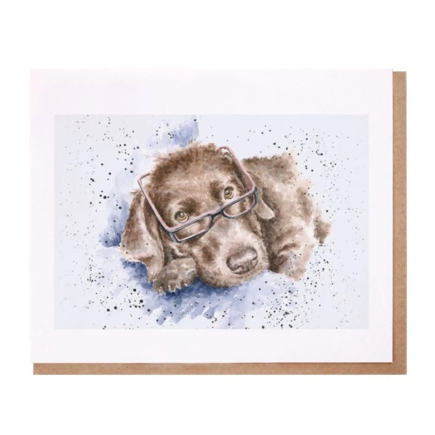 'Molly' Chocolate Labrador Greetings Card