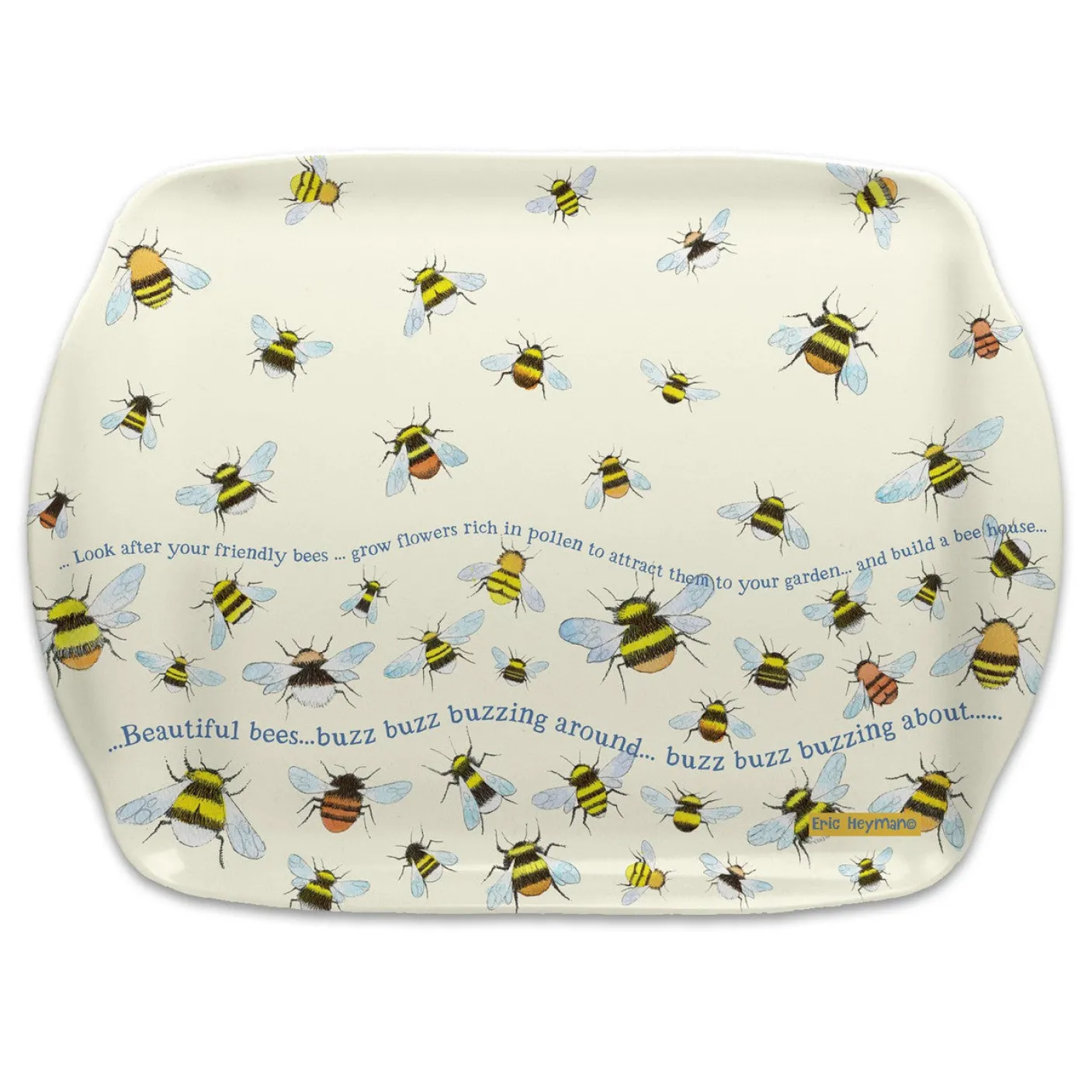 Bees Melamine Medium Tray