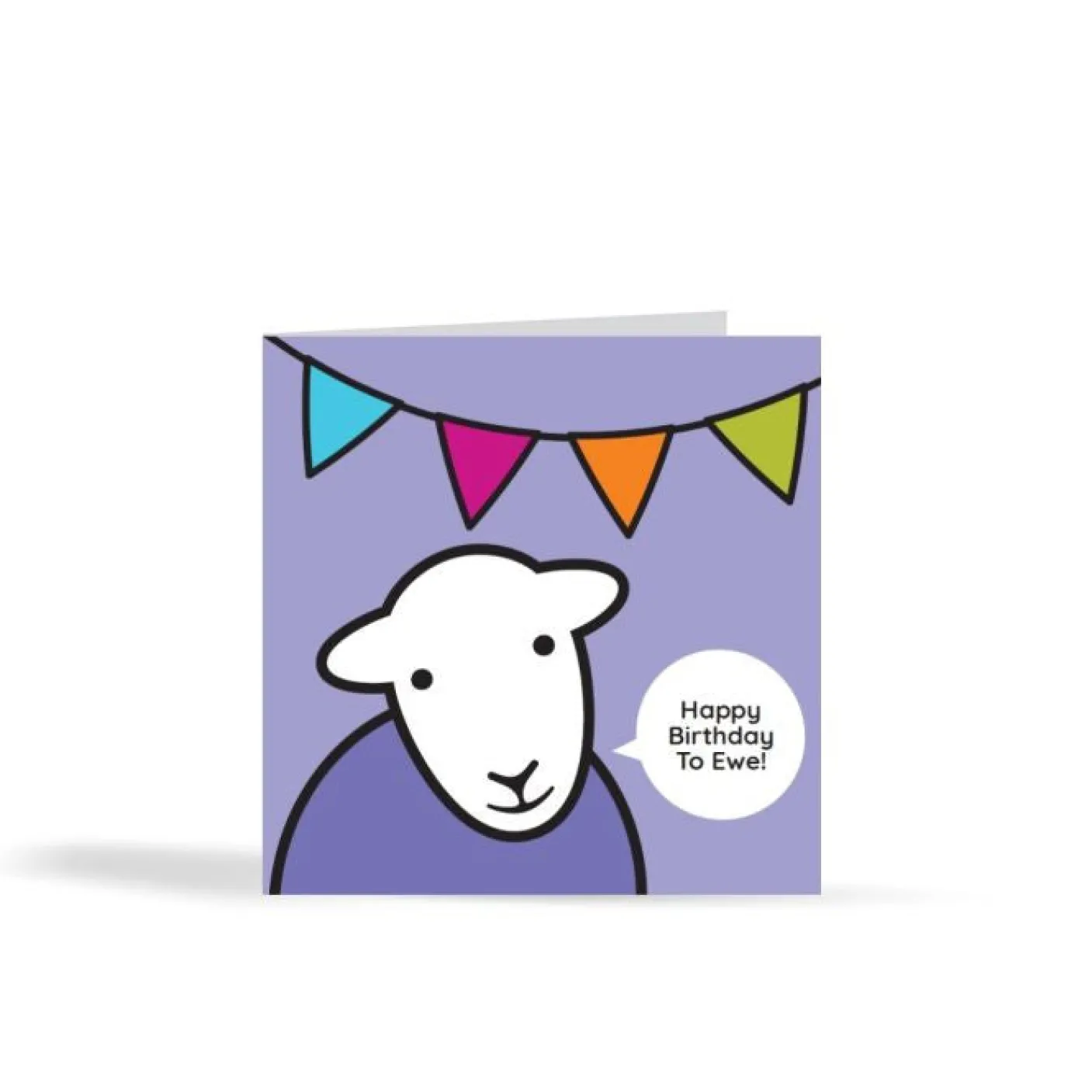 Herdy Birthday Card - Purple