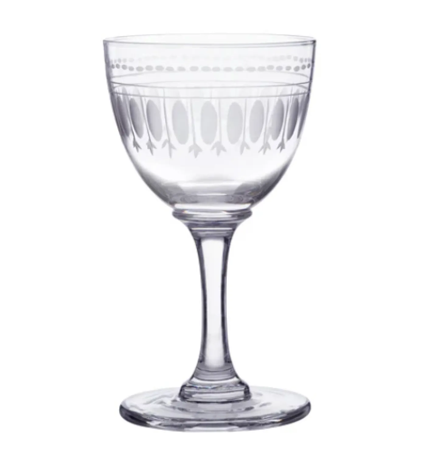 Liqueur Glass with Ovals Design by The Vintage List