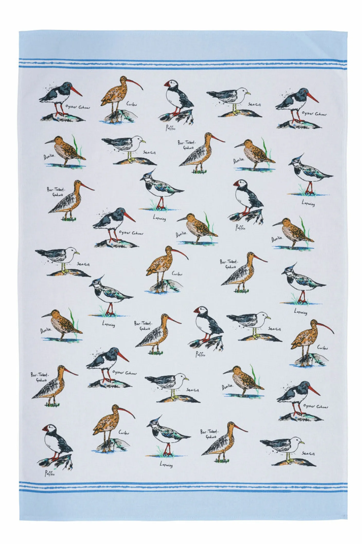 Coastal Birds Cotton Tea Towel
