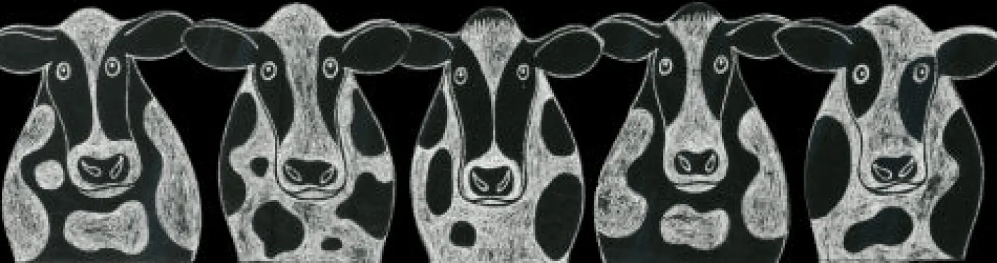 Cow Mug by Moorland Pottery