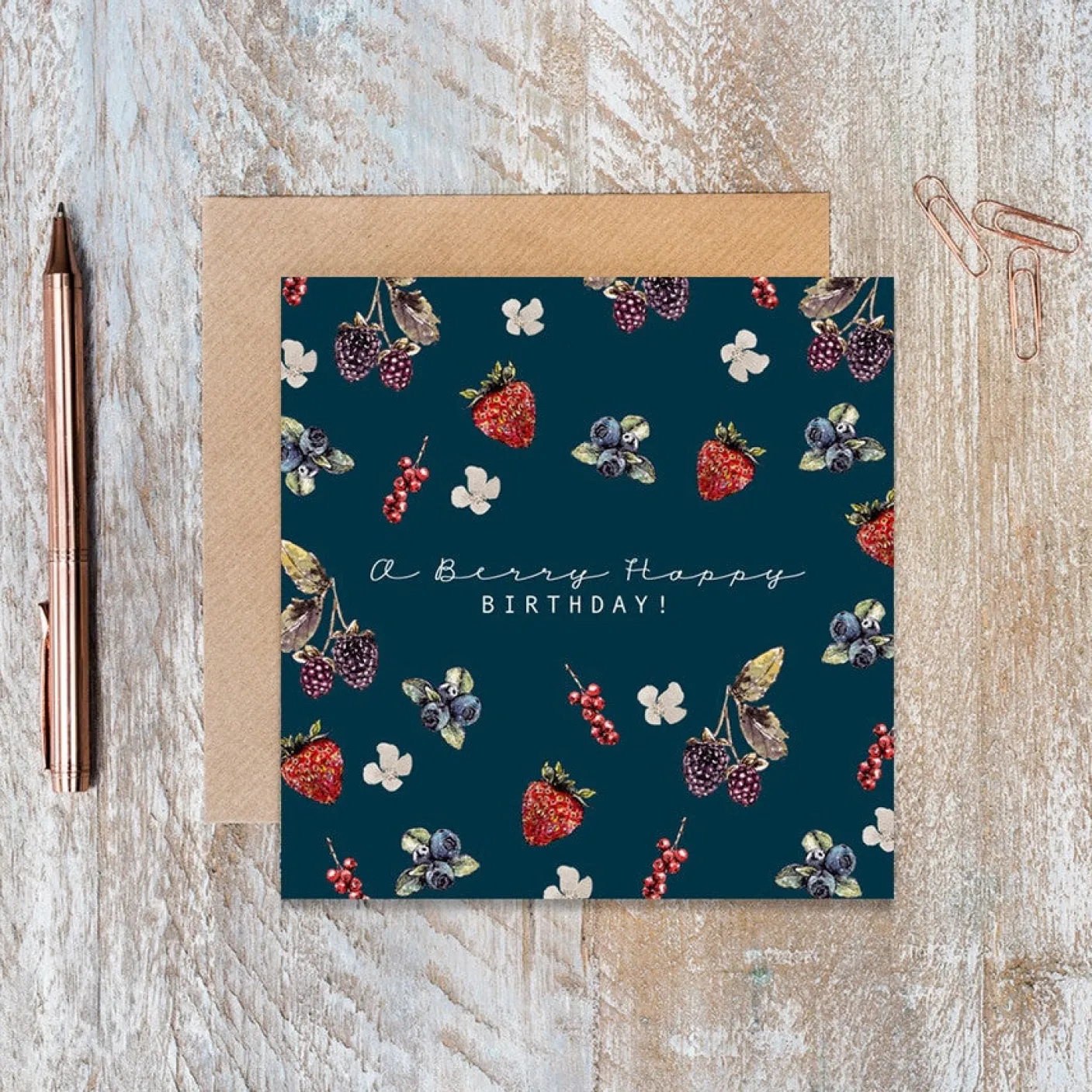 A Berry Happy Birthday! Greetings Card