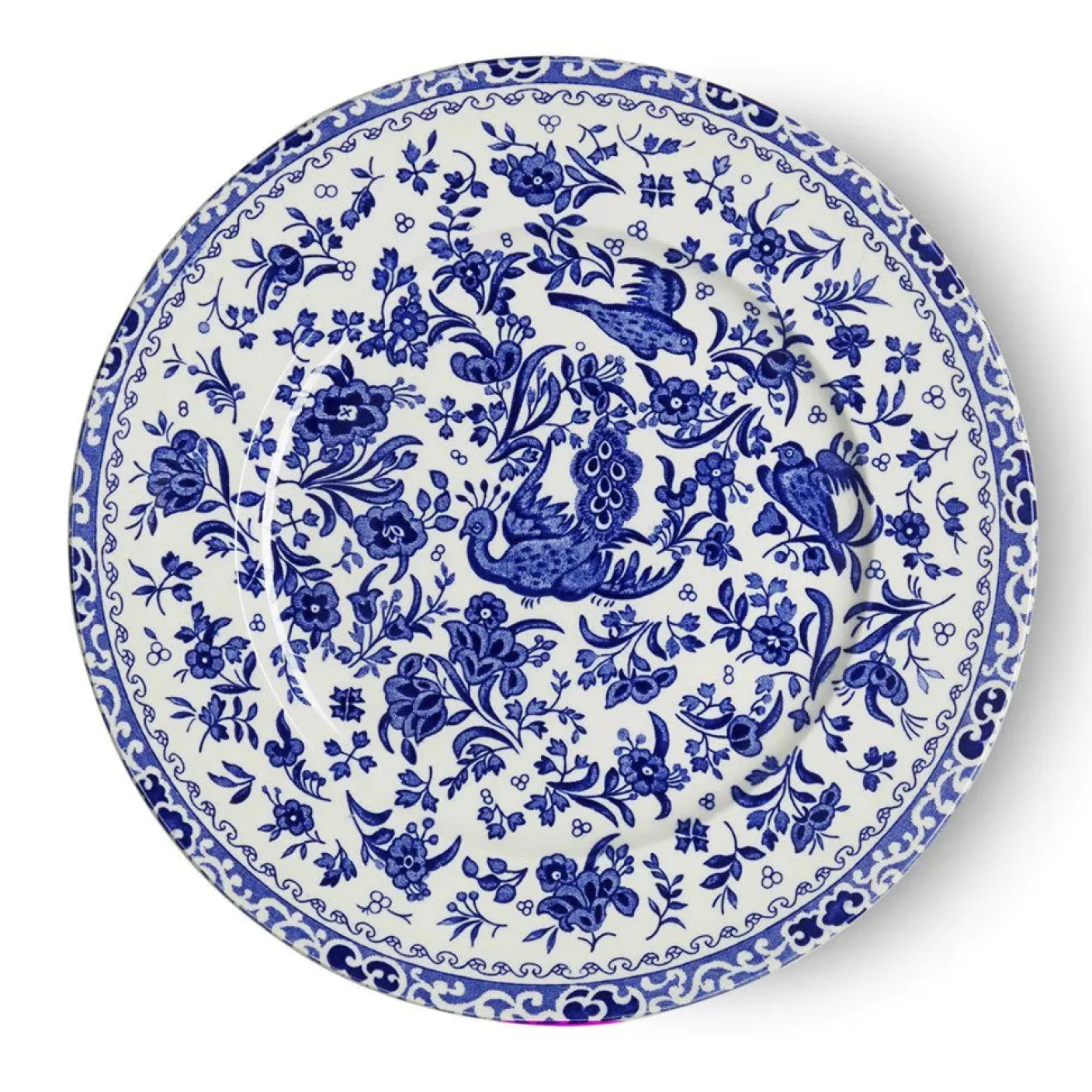 Blue Regal Peacock Medium Plate 8 3/4 in