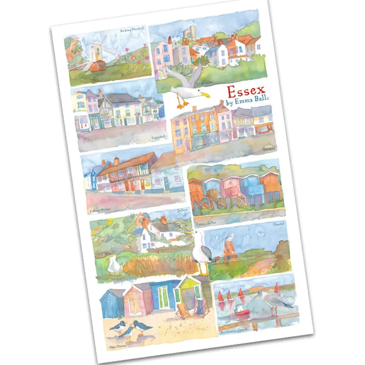 Essex by Emma Ball Tea Towel