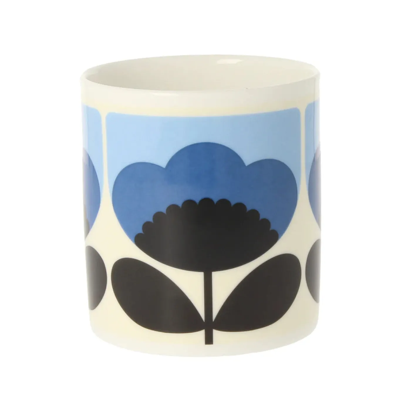 Orla Kiely Spring Bloom Blue Bone China Mug