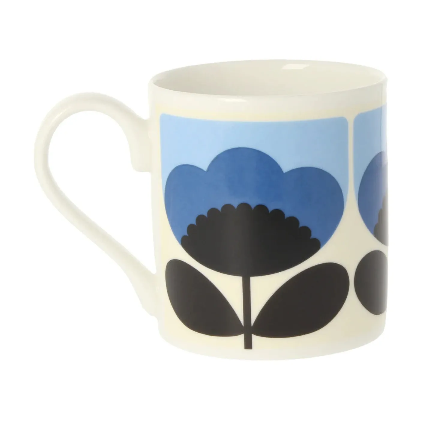 Orla Kiely Spring Bloom Blue Bone China Mug