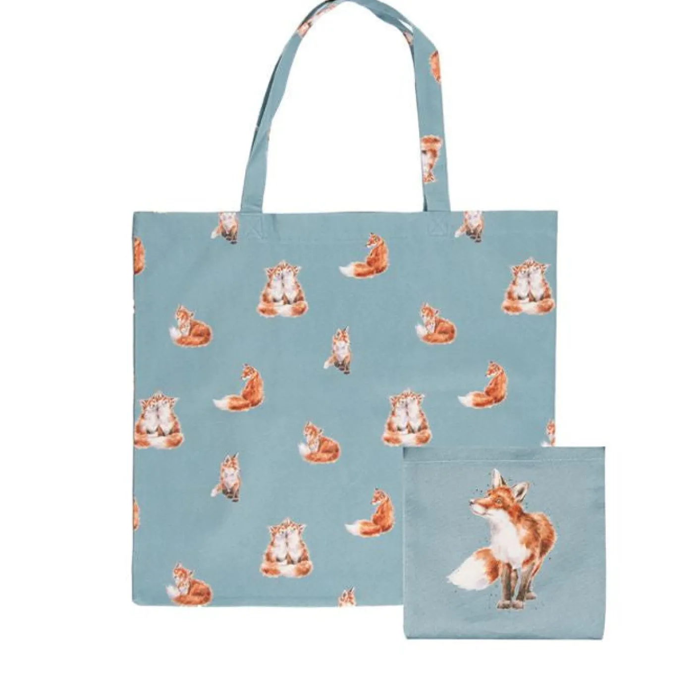'Bright Eyed & Bushy Tailed' Foxes Foldable Shopping Bag