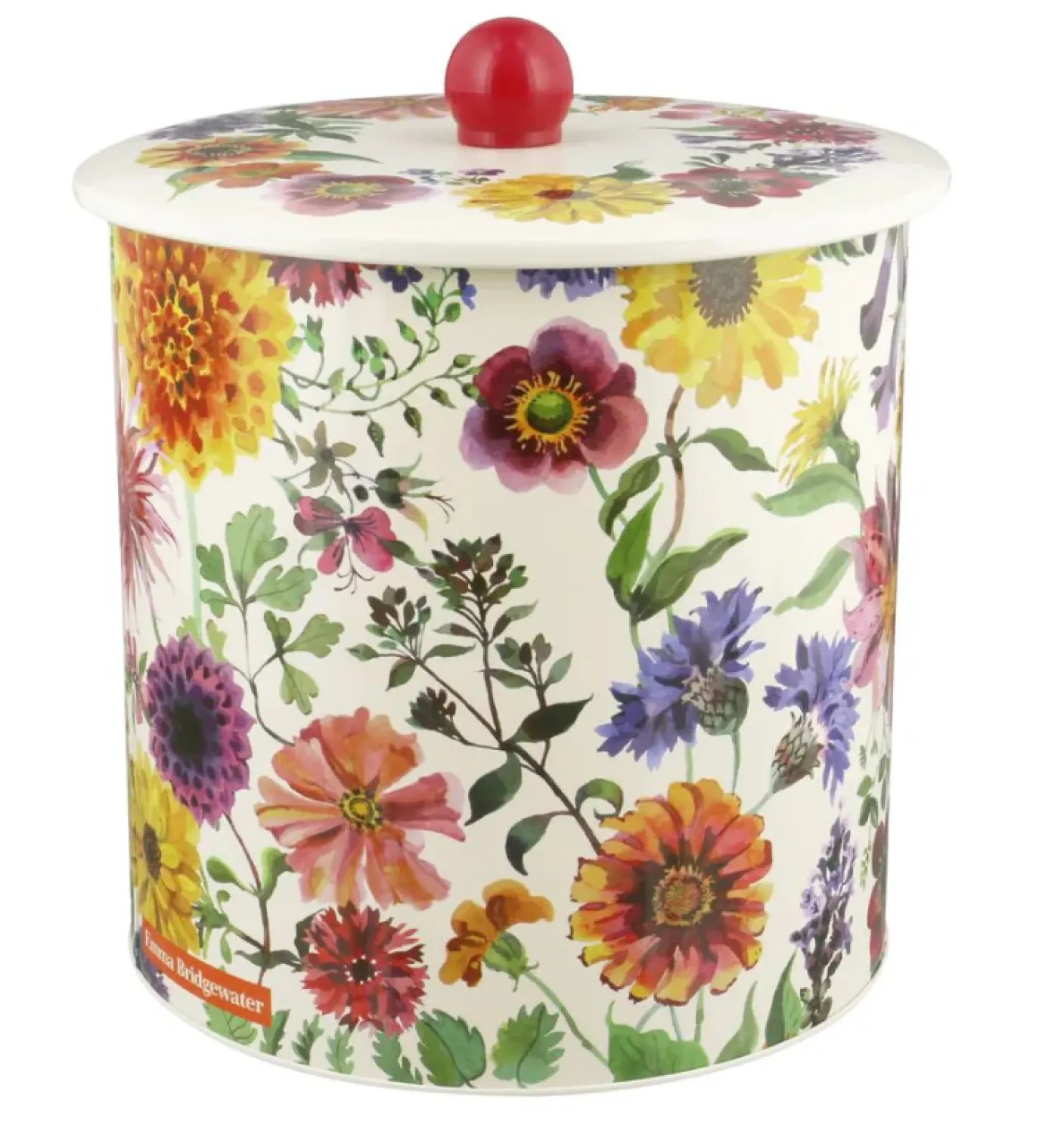 Garden Flowers Biscuit Barrel