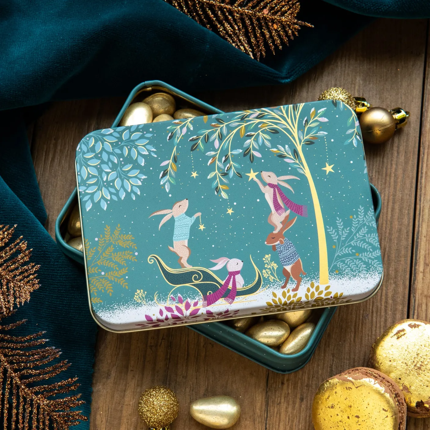 Sara Miller Woodland Tales Small Rectangular Tin