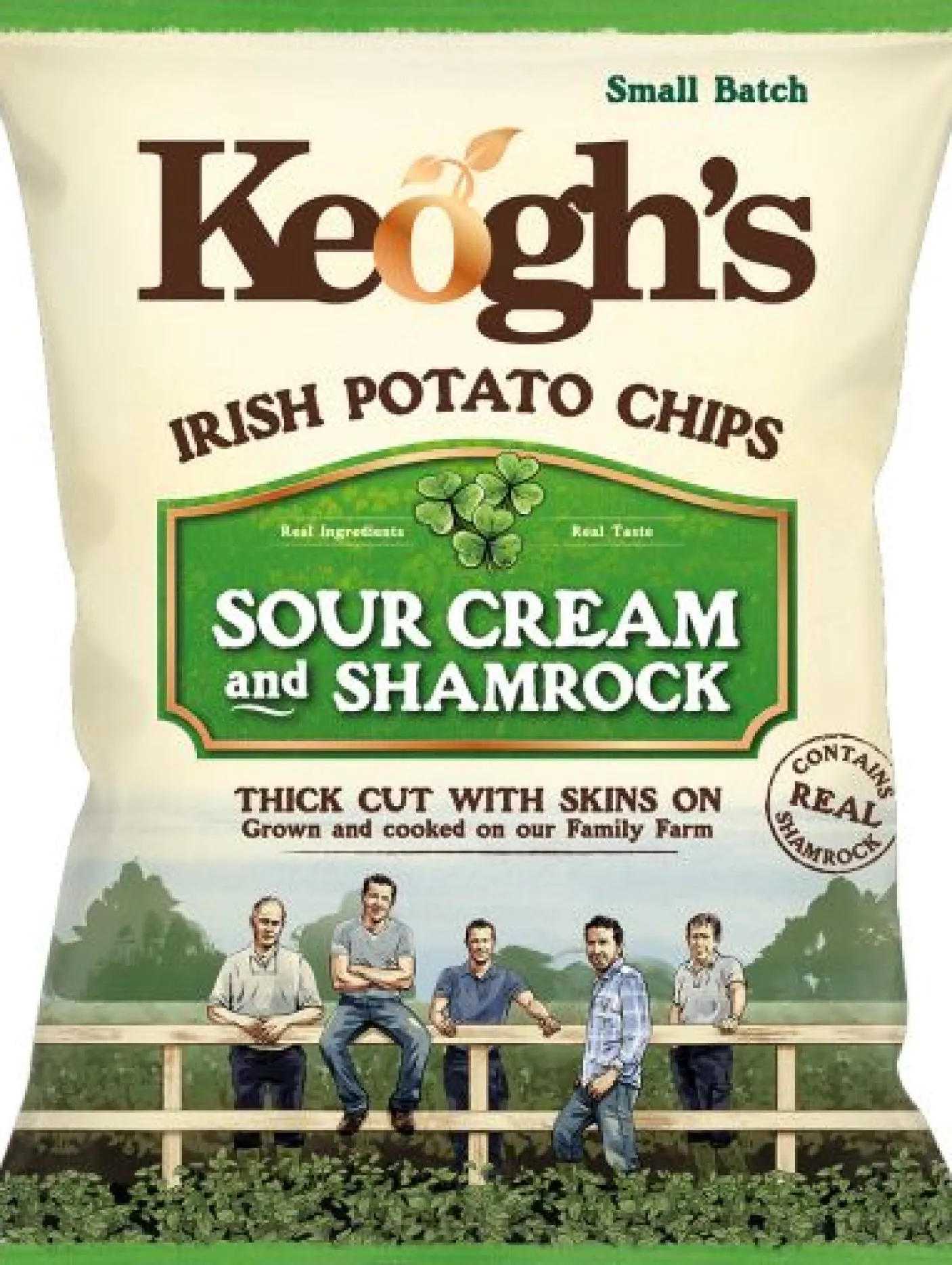 Keogh's Shamrock and Sour Cream Crisps