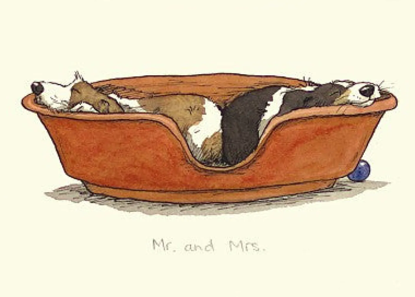 Mr & Mrs Greetings Card