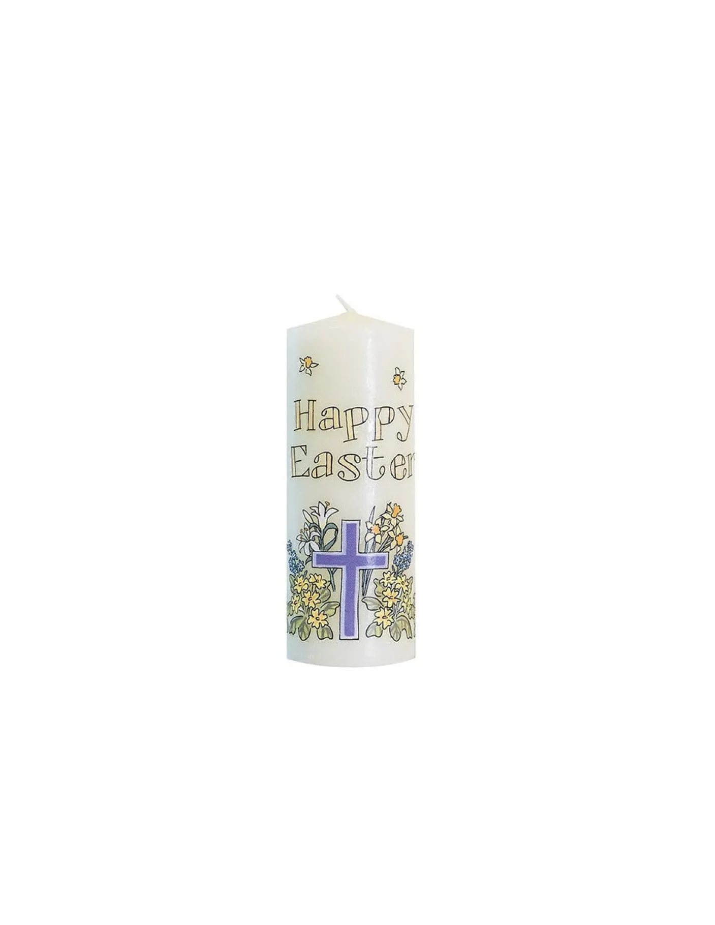 Easter Cross Mini Pillar Candle