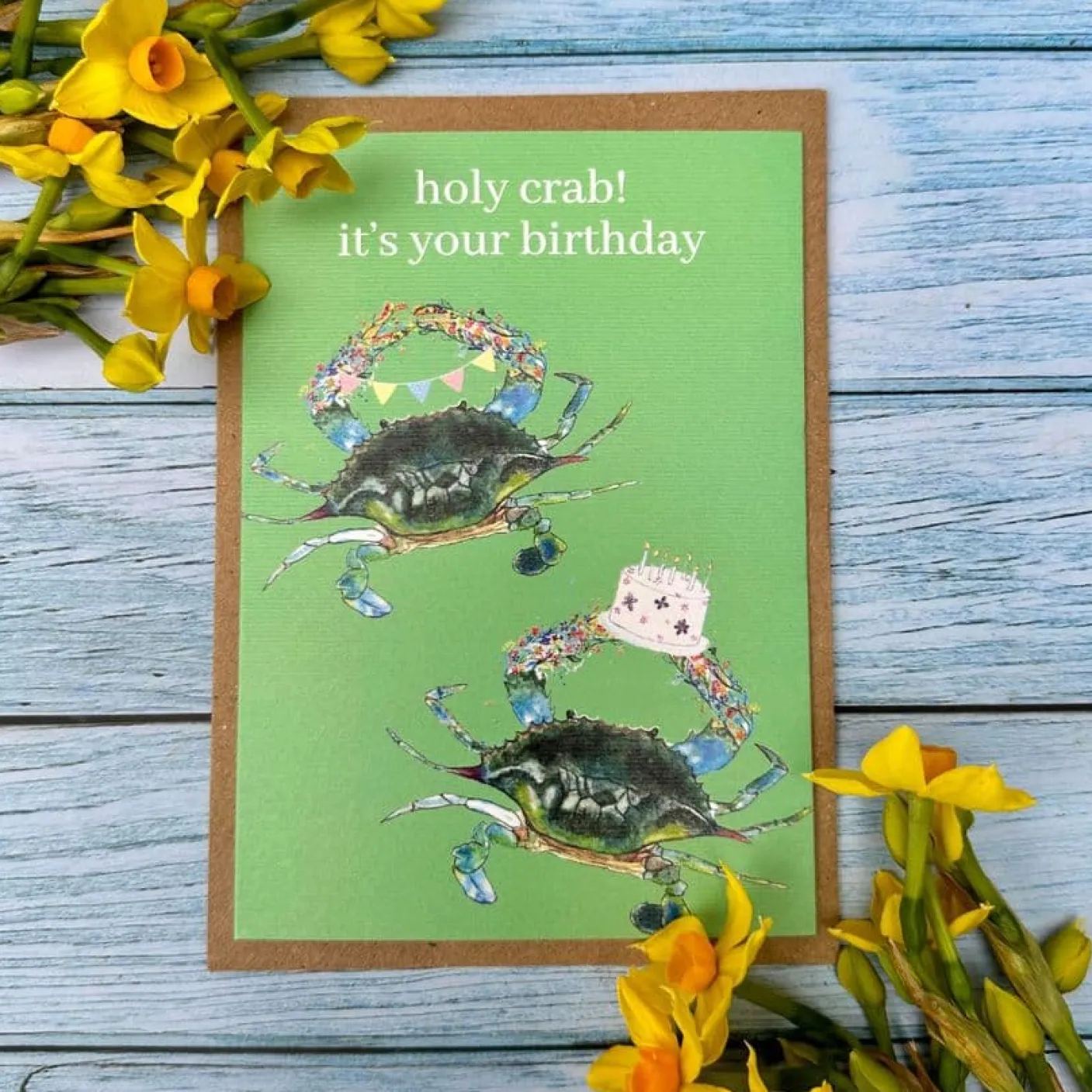 Holy Crab! It's Your Birthday Eco-card