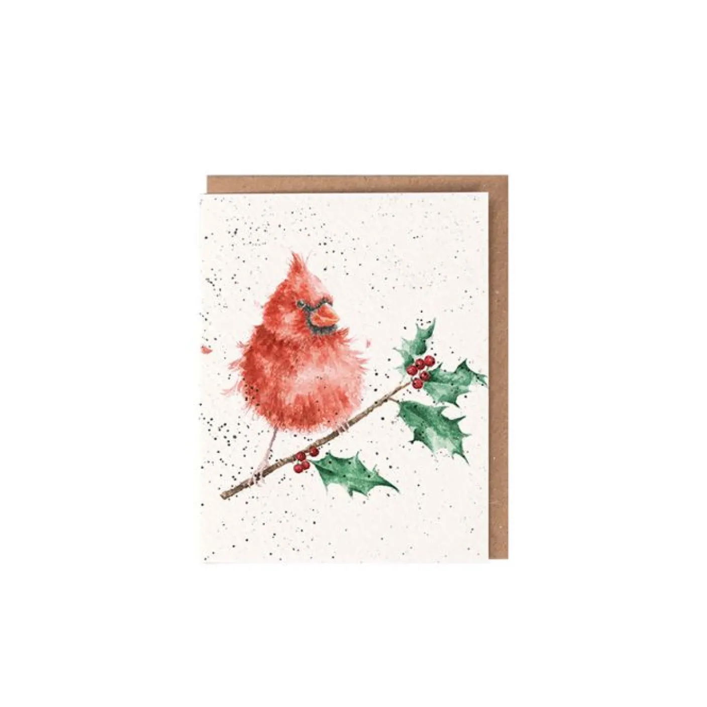 'Merry and Bright' Cardinal Gift Enclosure Card