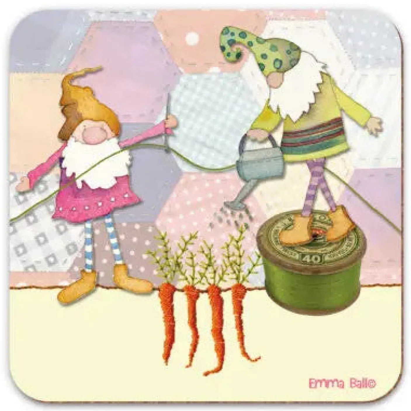 Sewing Gnomes Coaster