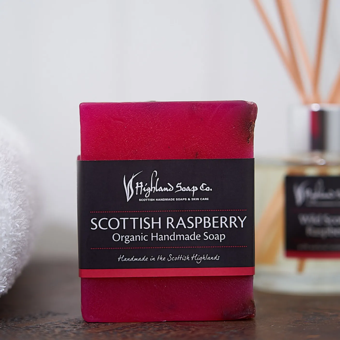 Wild Scottish Raspberry Organic Glycerin Soap 150g