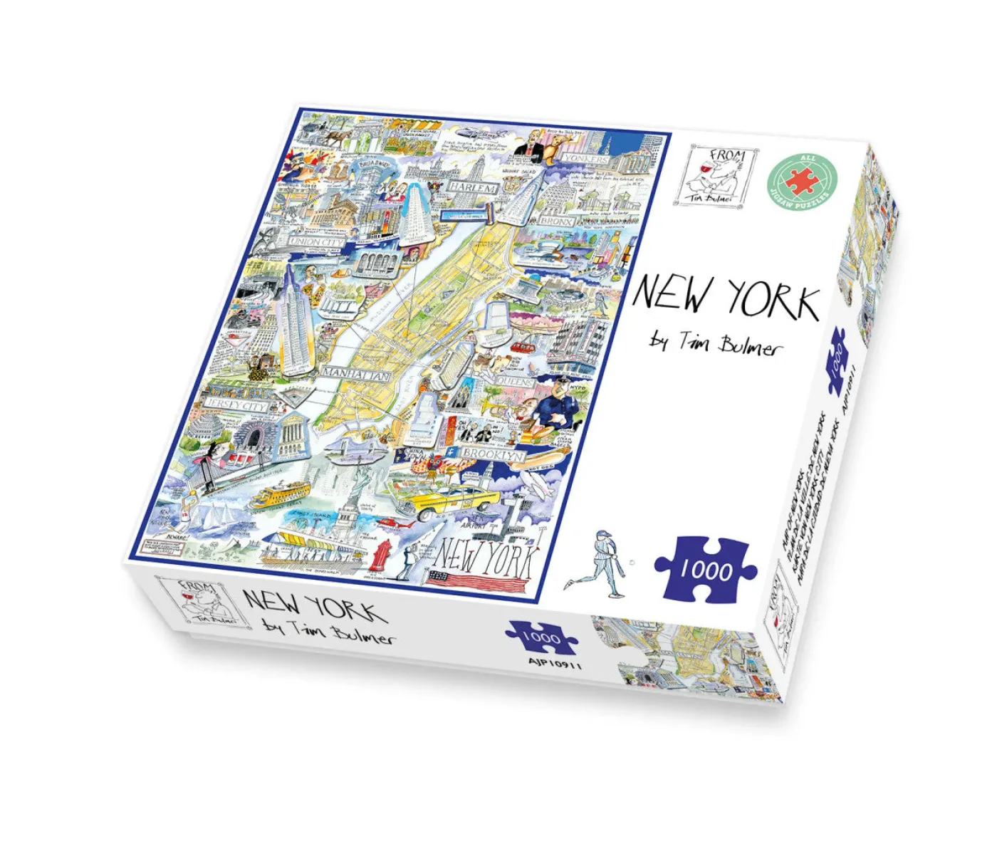 Map of New York City 1000 Piece Jigsaw Puzzle