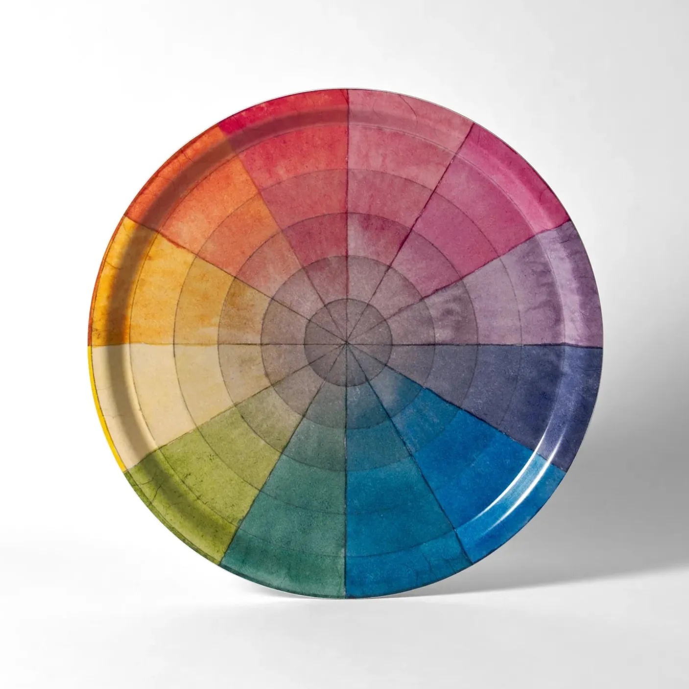 Philipp Otto Runge Color Wheel Birchwood Tray