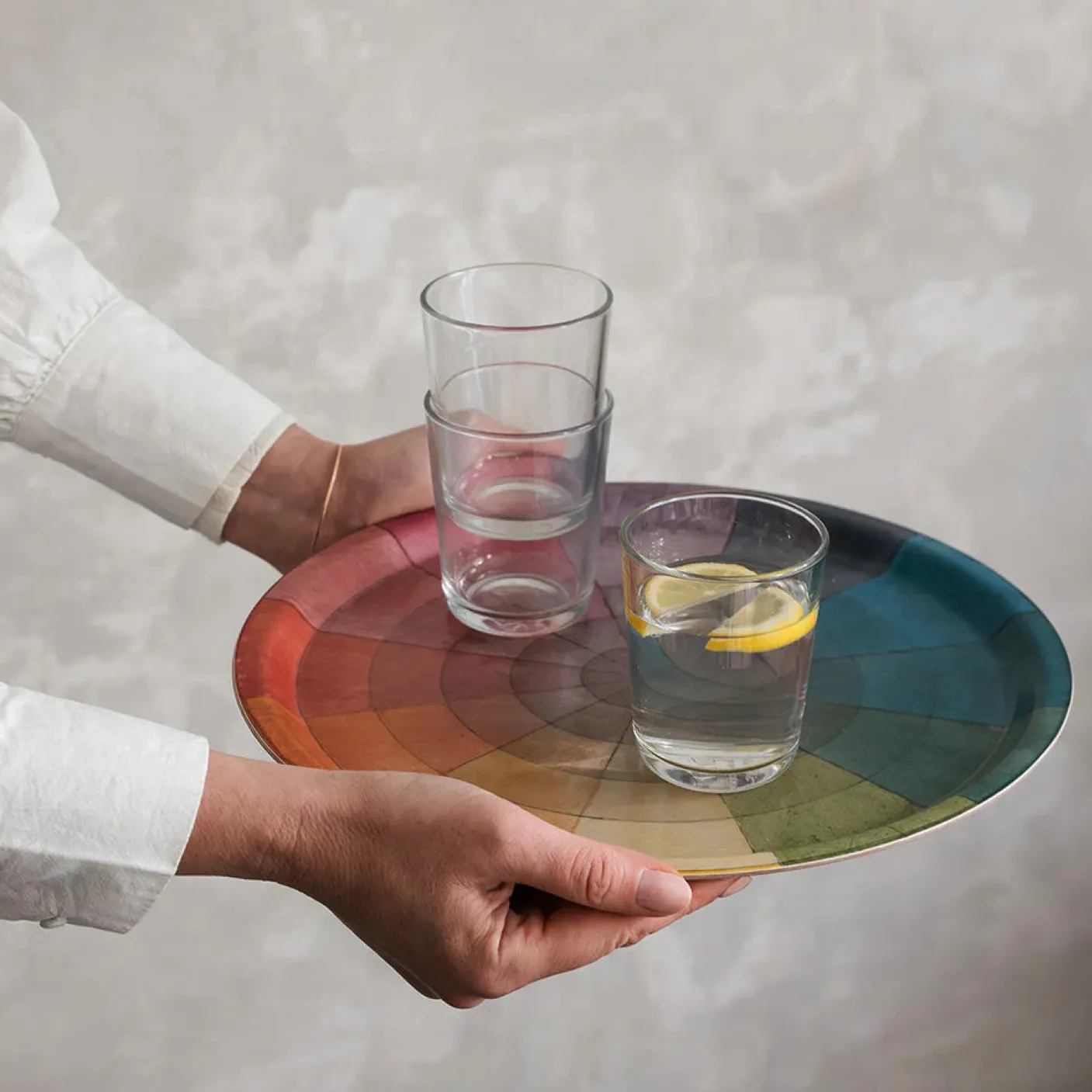 Philipp Otto Runge Color Wheel Birchwood Tray