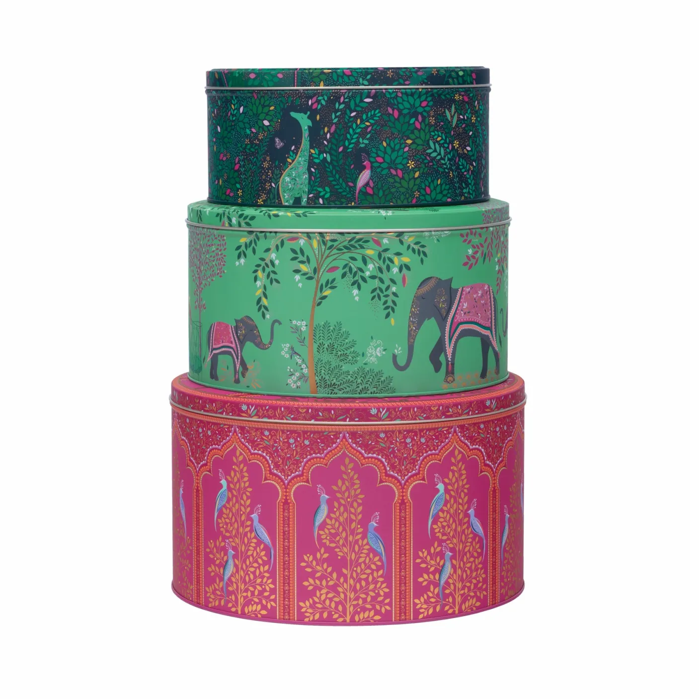 Elephant Oasis Set of 3 Round Cake Tins