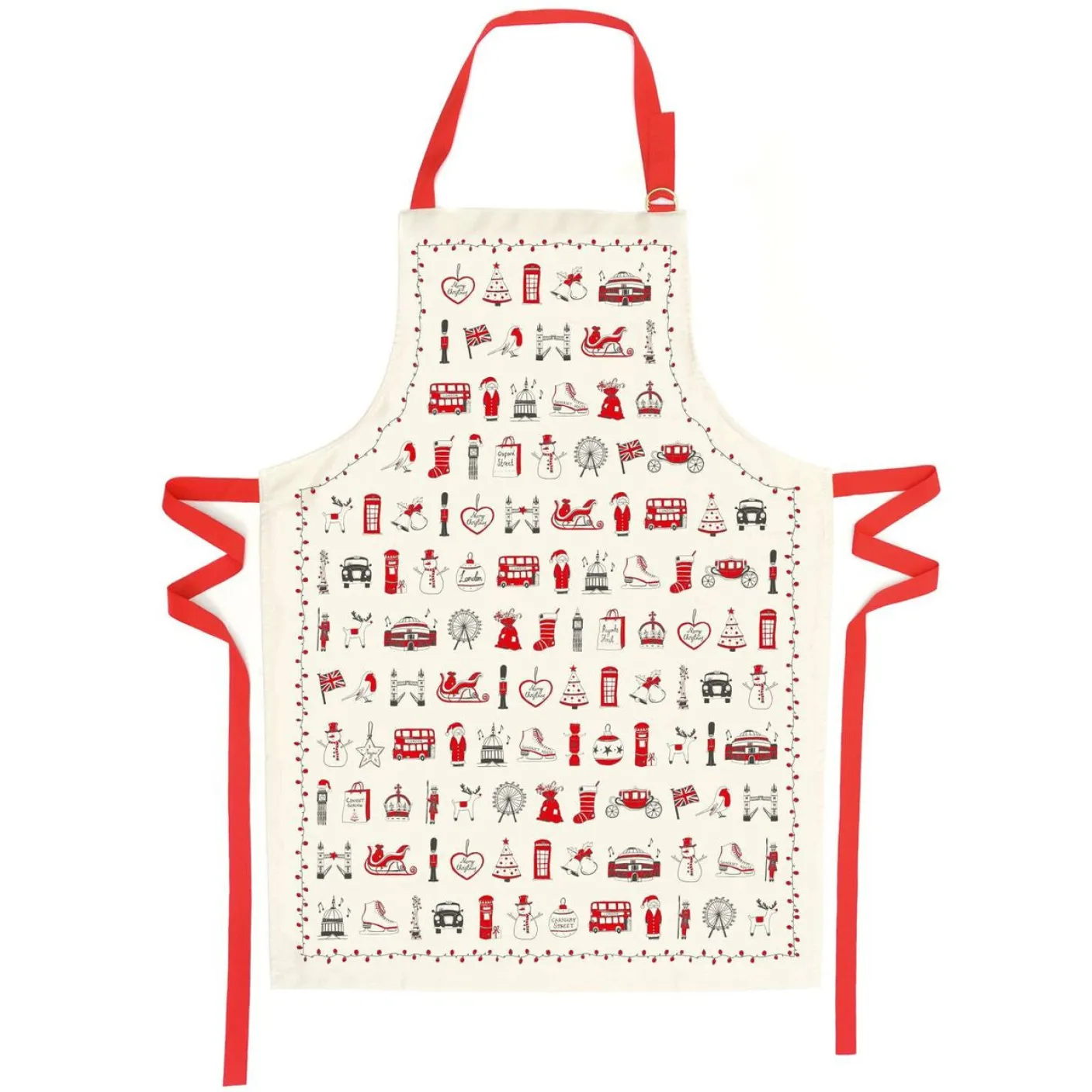 London Christmas Apron