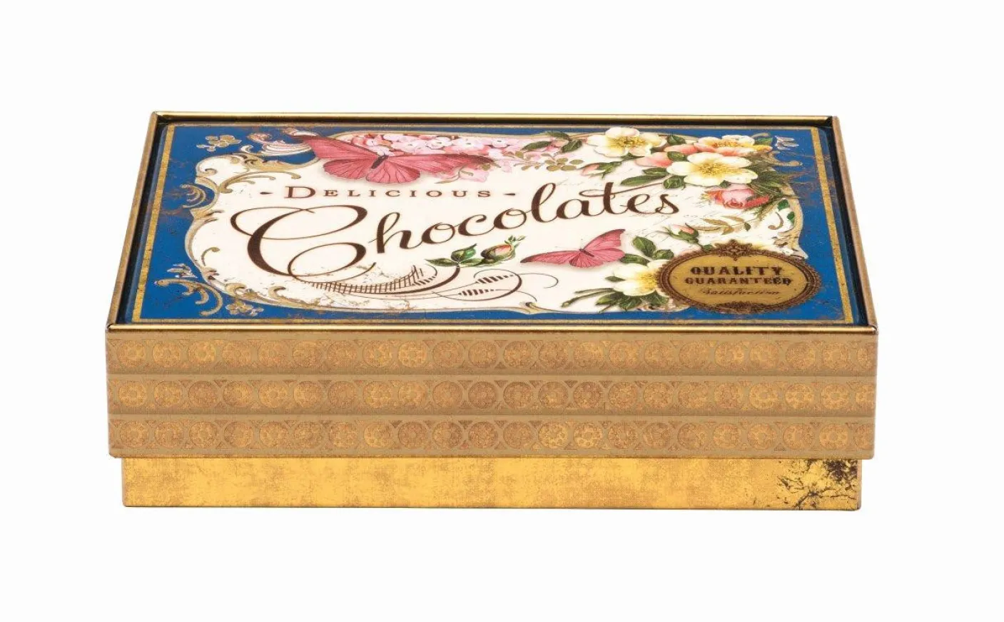 Nostalgia Blue Chocolates Rectangular Tin