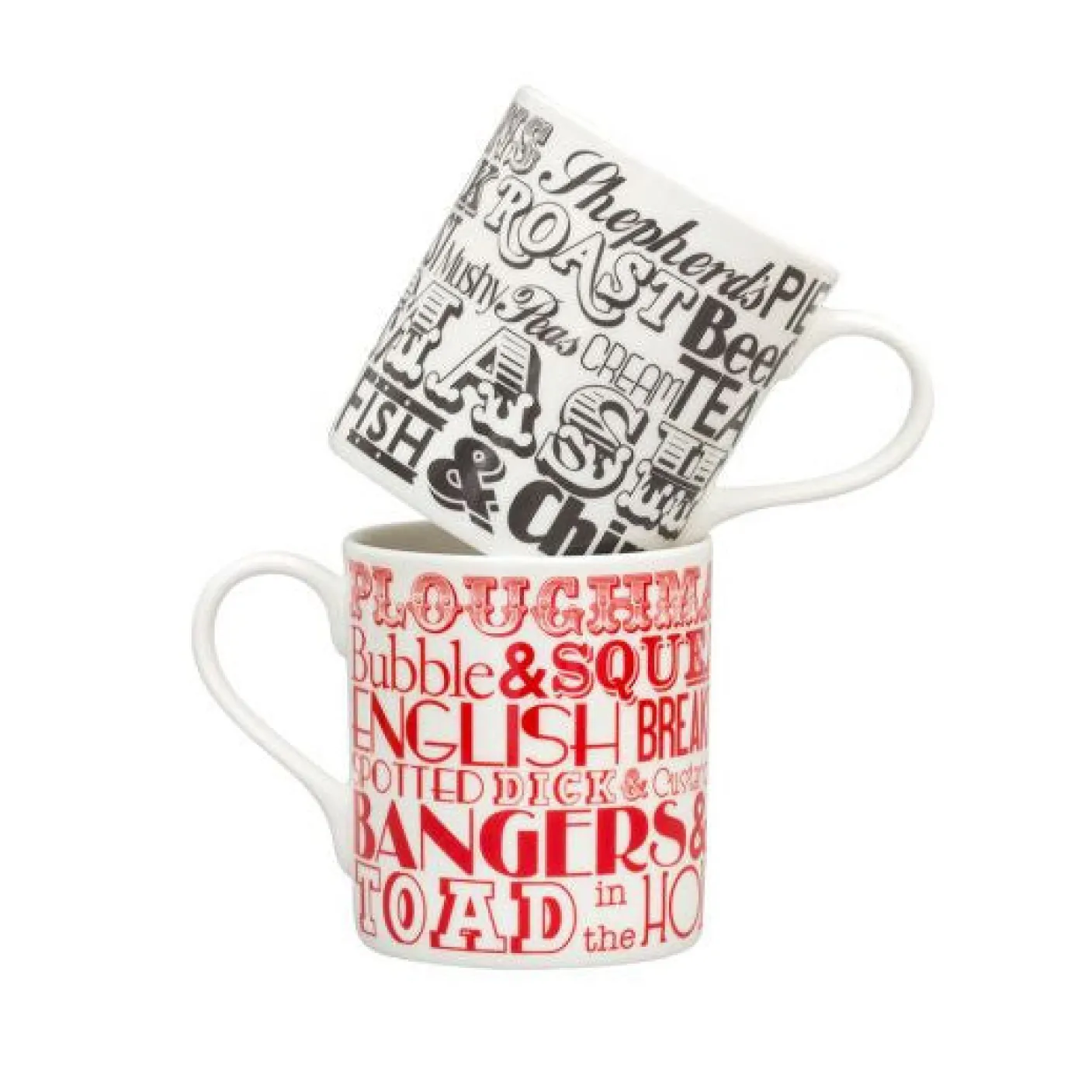 English Dinner Mug - Red