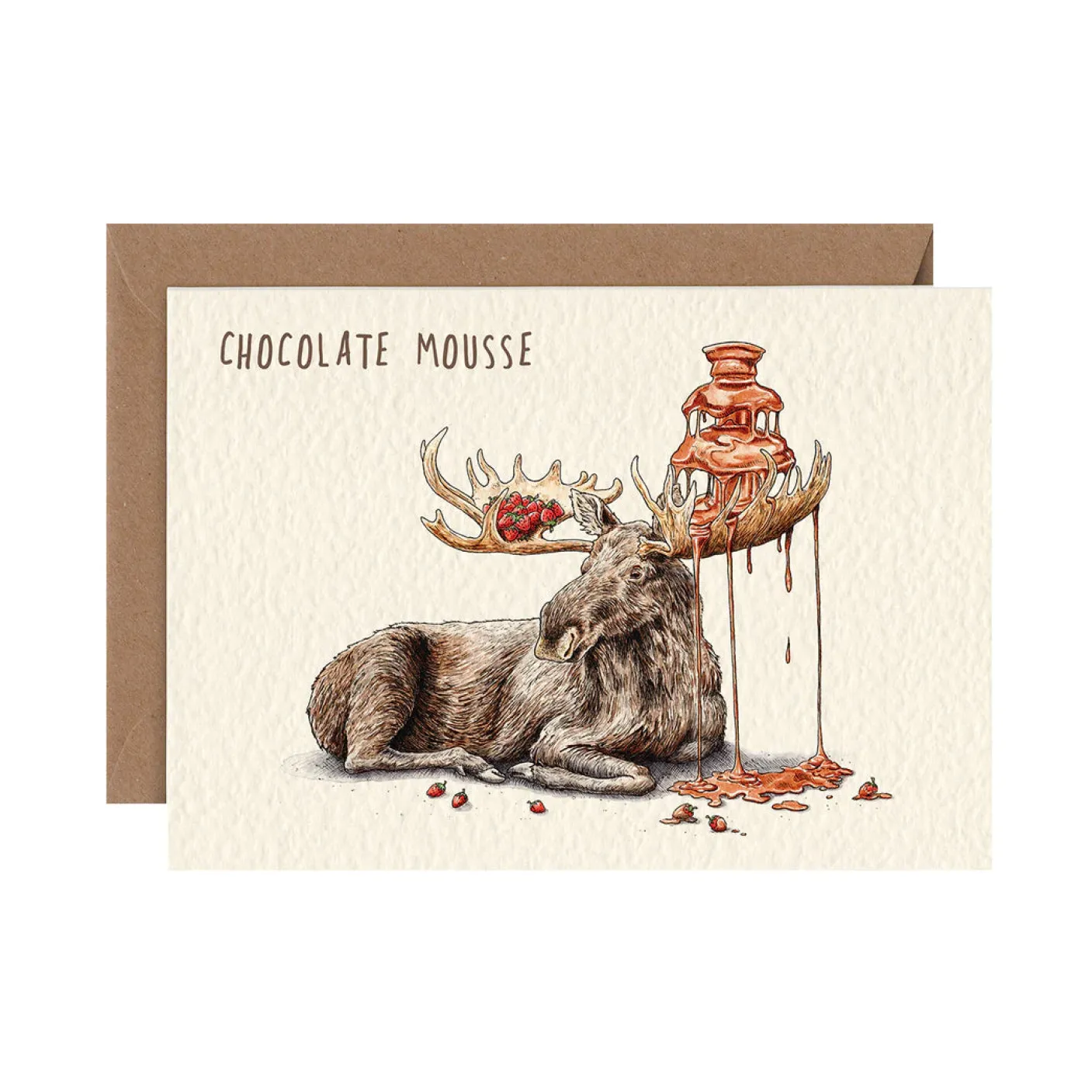 Chocolate Mousse Greetings Card