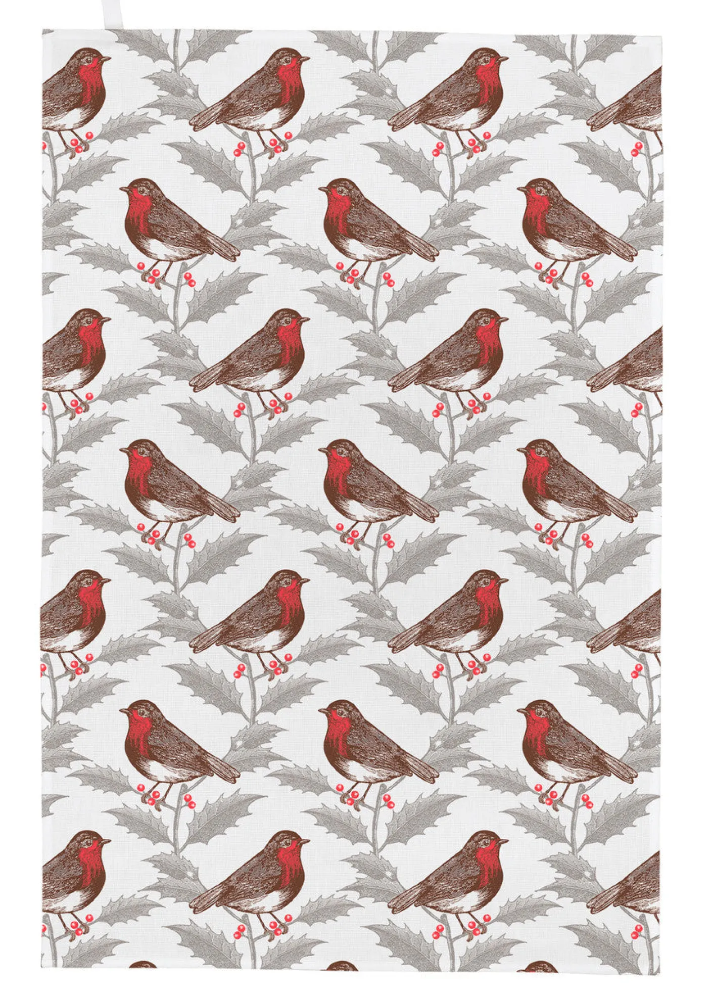 Robin & Holly Tea Towel