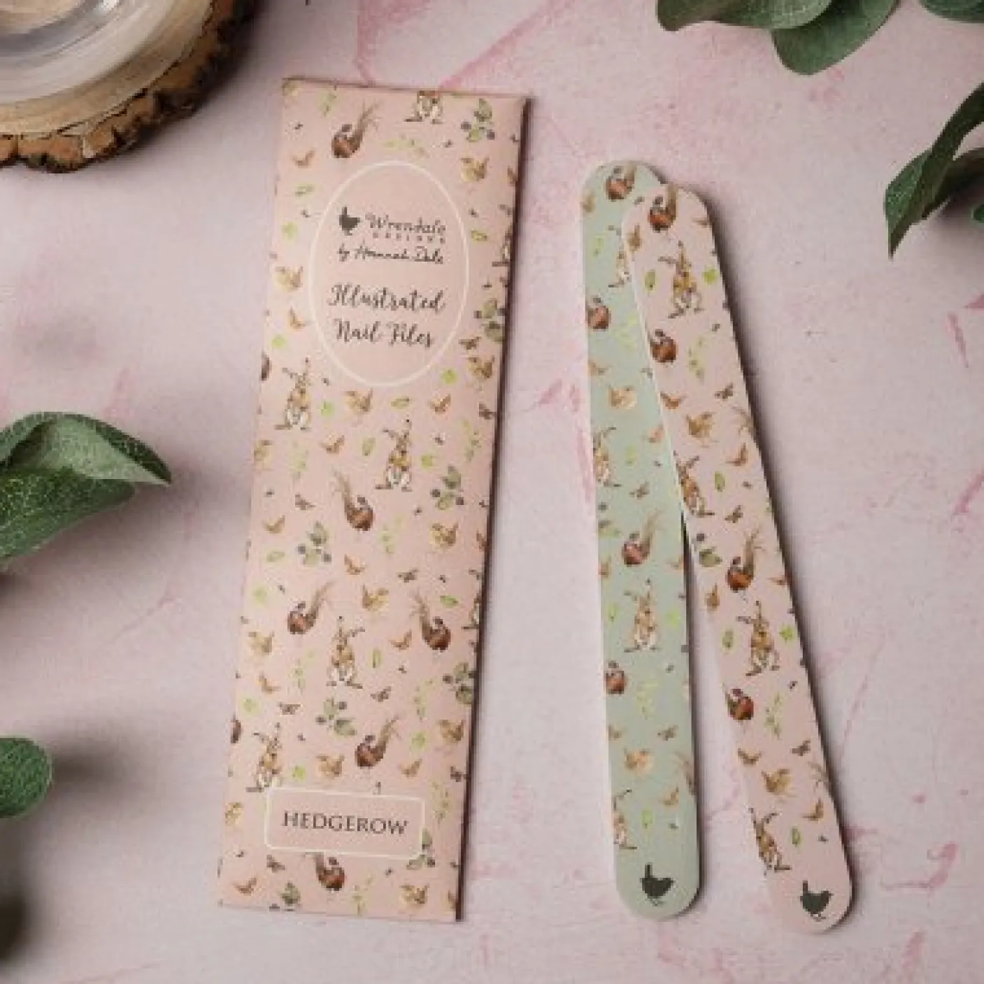 'Hedgerow' Illustrated Nail File Set