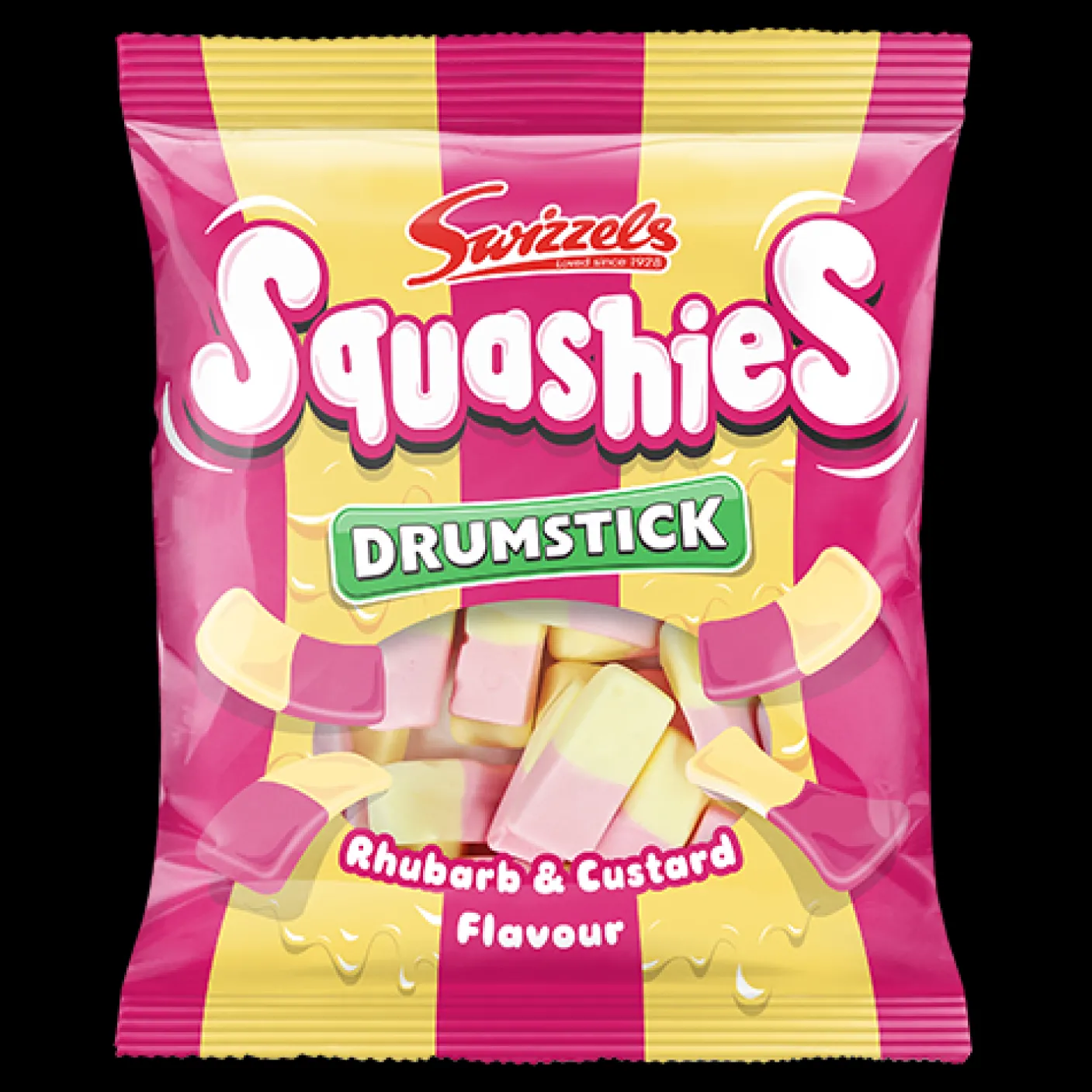 Swizzels Drumstick Rhubarb and Custard Squashies