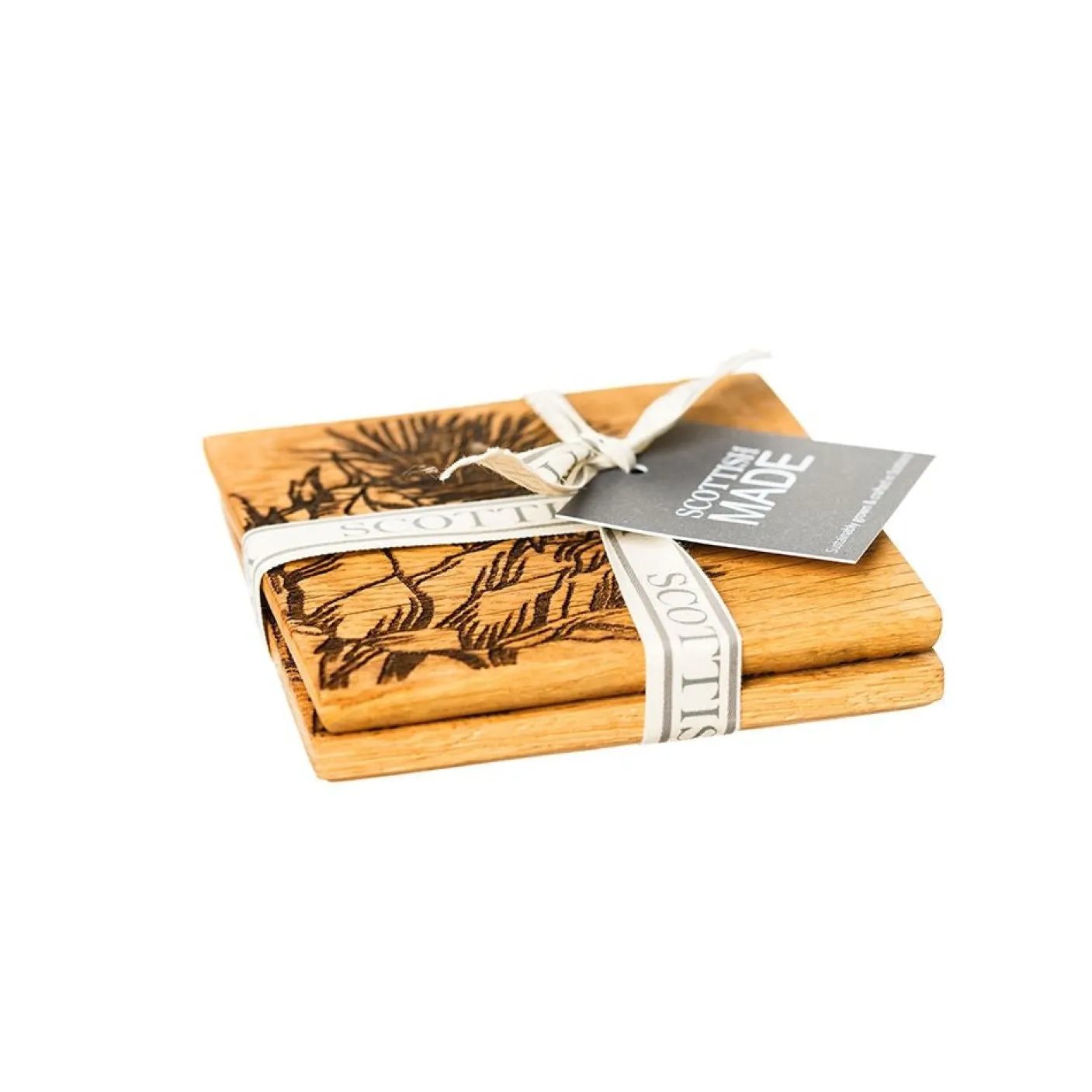 Thistle Oak Coasters - Set of 2