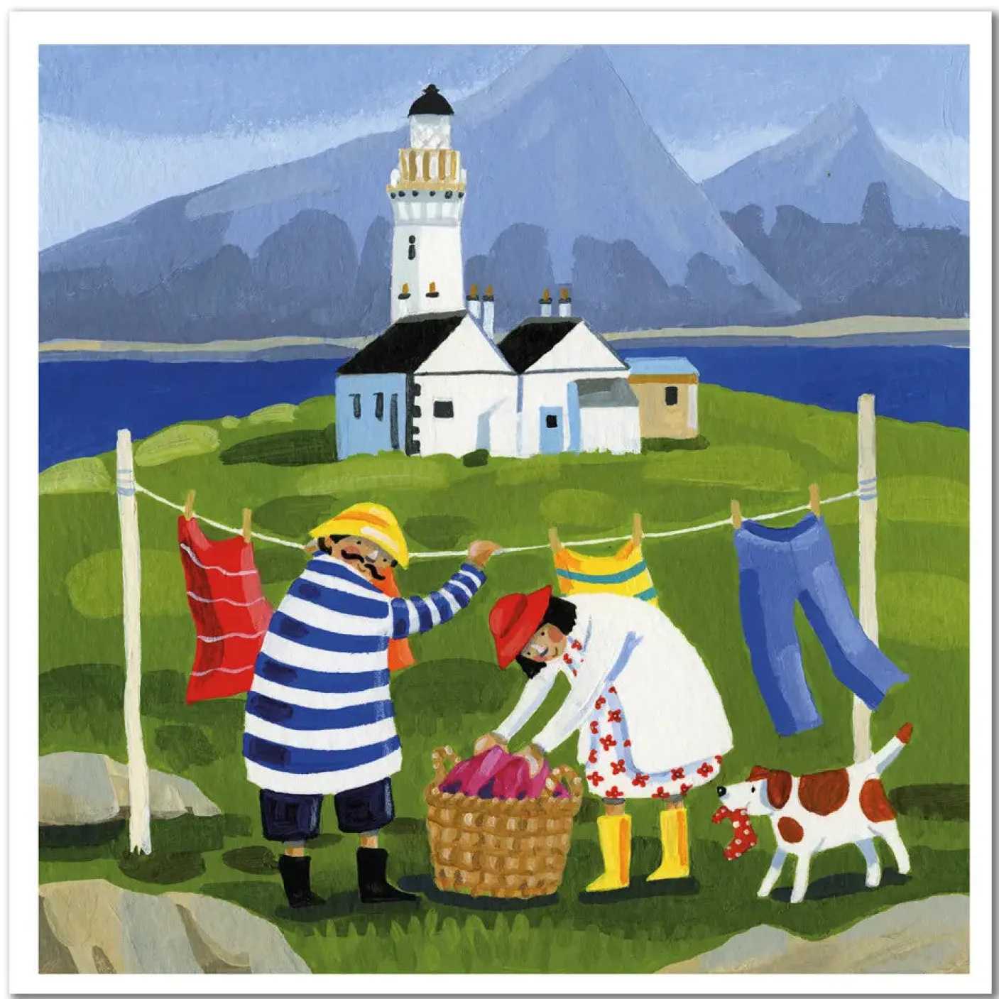 Ornsay Washing Day Greetings Card